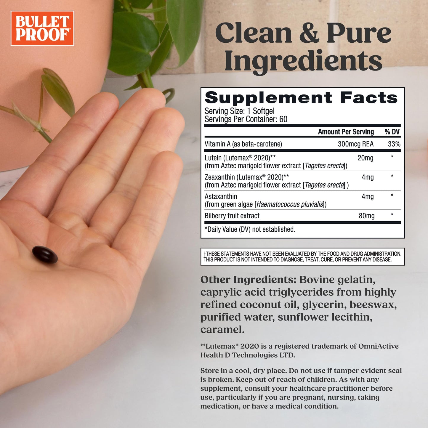 Bulletproof Eye Armor Softgels 60