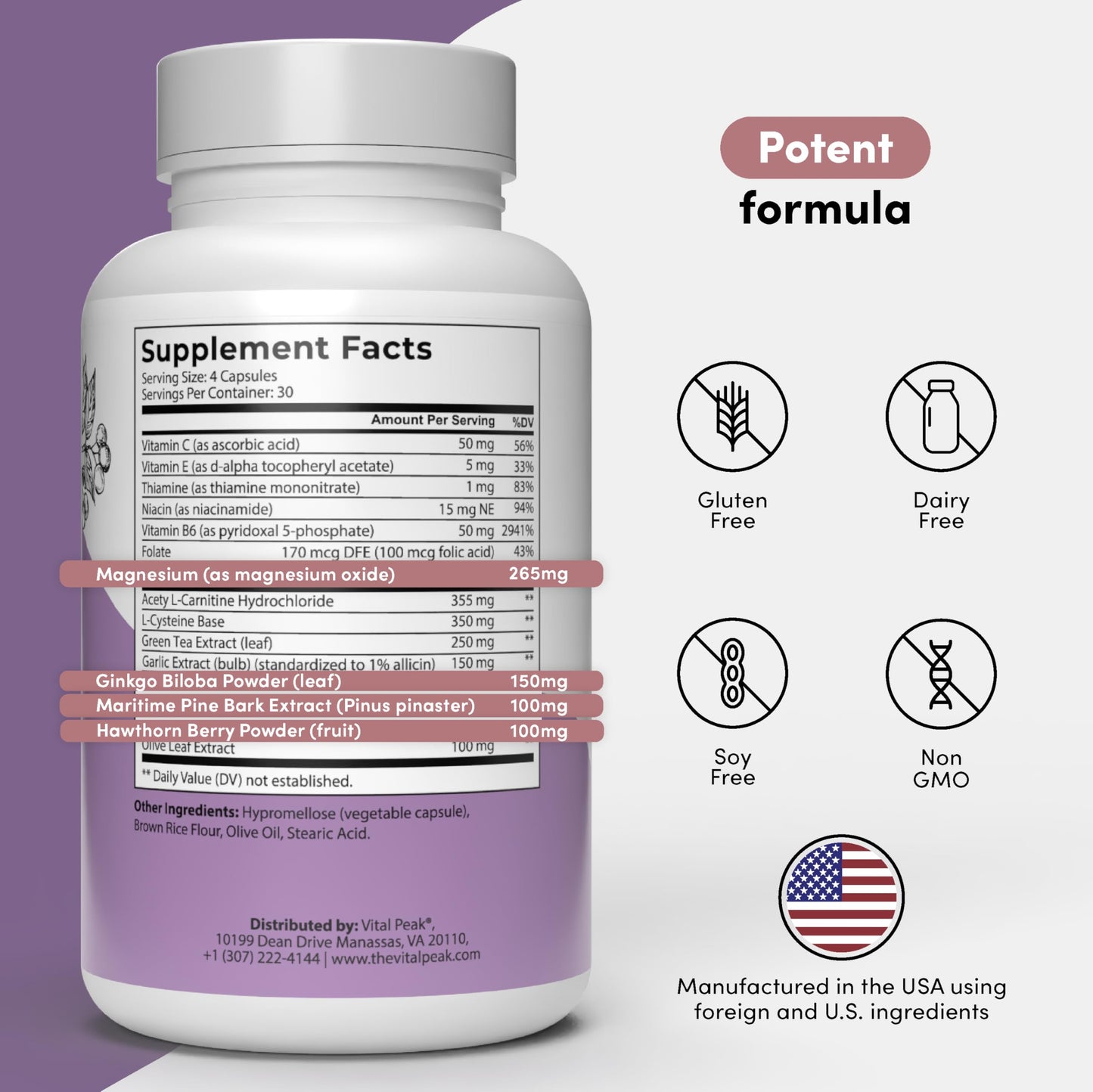 Vital Peak Hearing Peak 120 Capsules