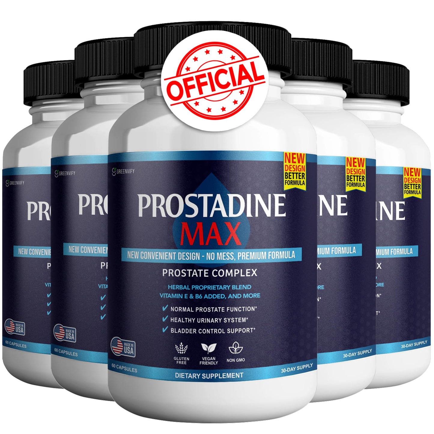 GREENVIFY Prostadine Max Prostate Supplements for Men Capsules 300 Capsules