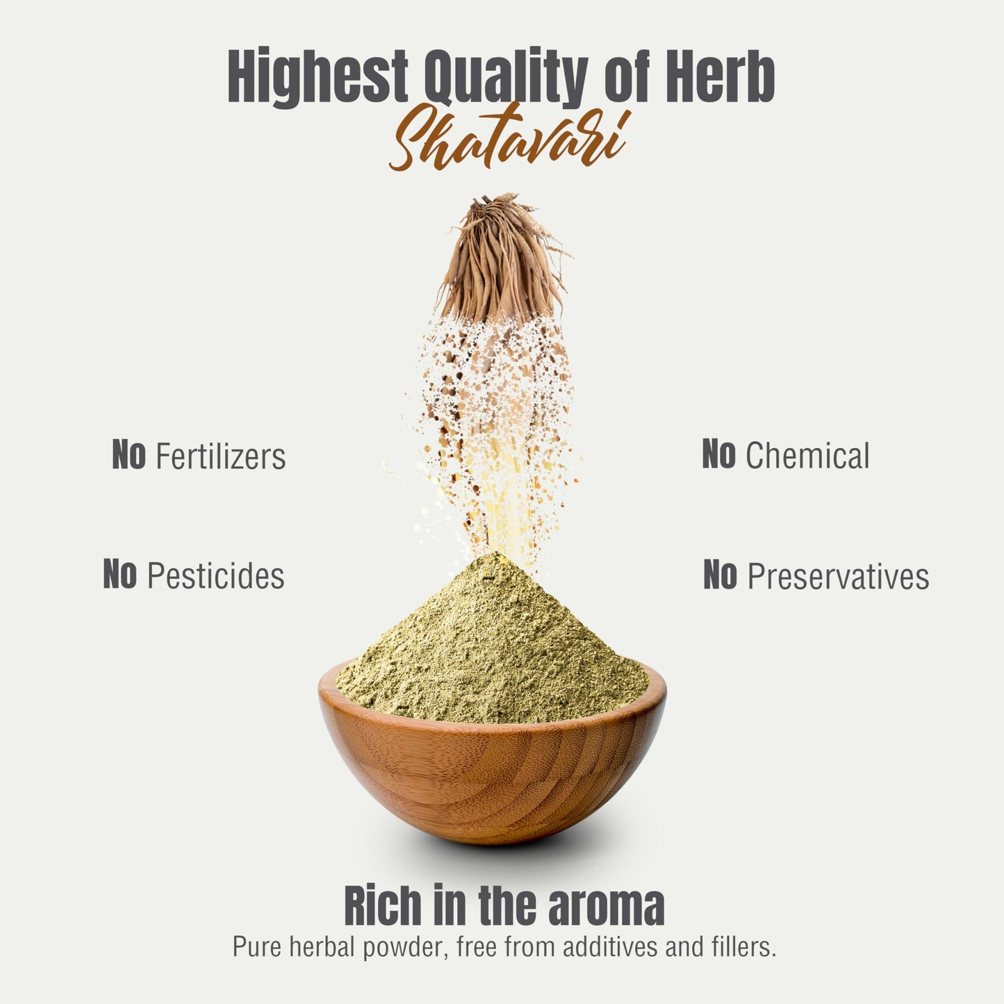 Herbsforever Shatavari (Asparagus Racemosus) Root Powder, 1 Count