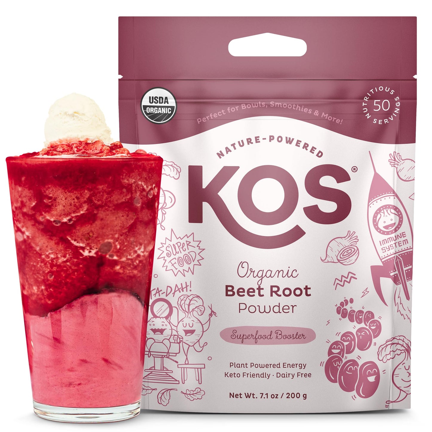 KOS Organic Beet Root Powder 7.1