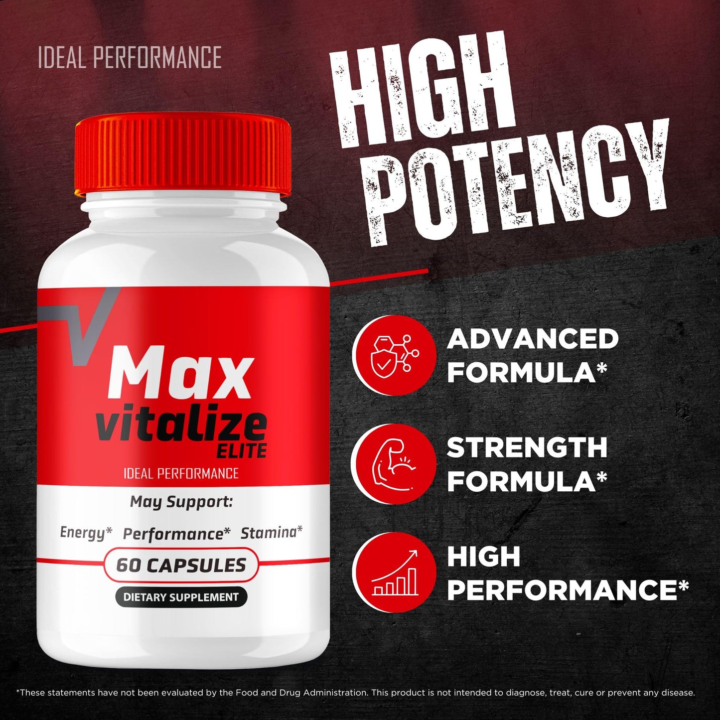 IDEAL PERFORMANCE Max Vitalize for Men, 180 Capsules