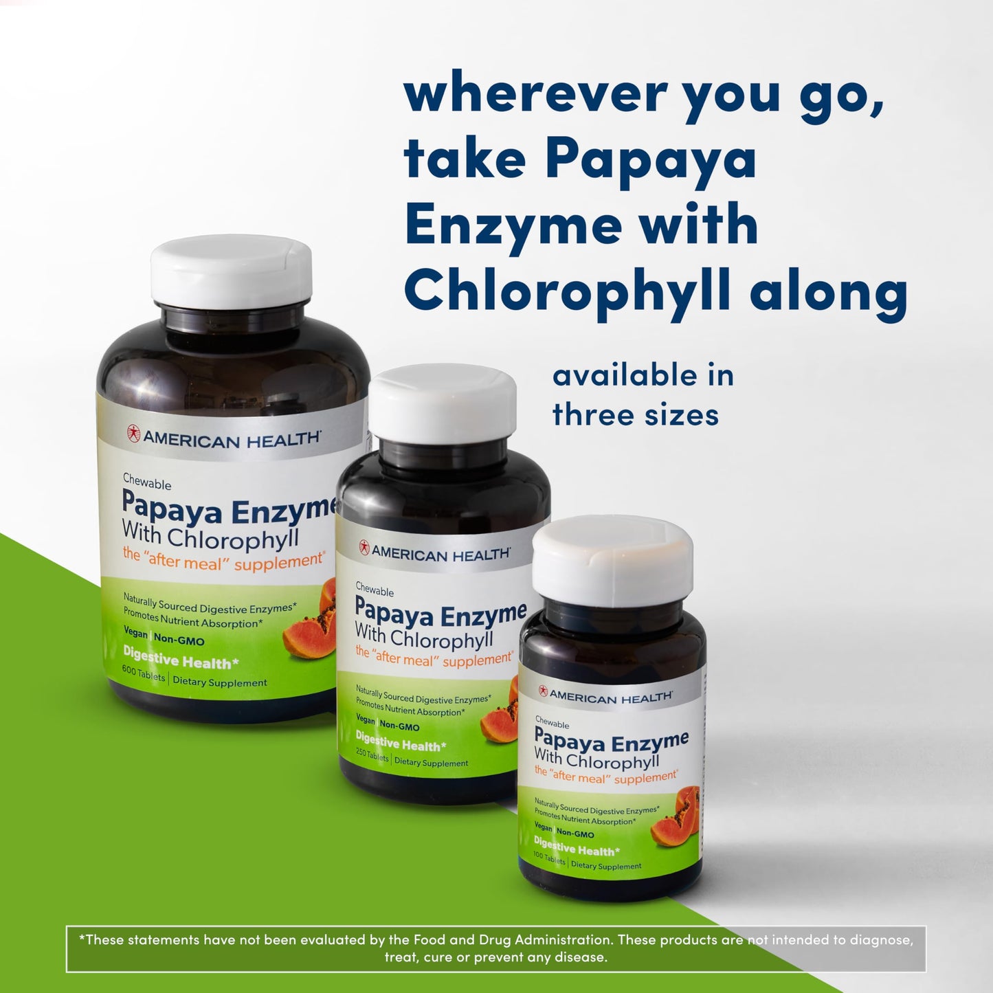 American Health Papaya Enzyme Tablets 600