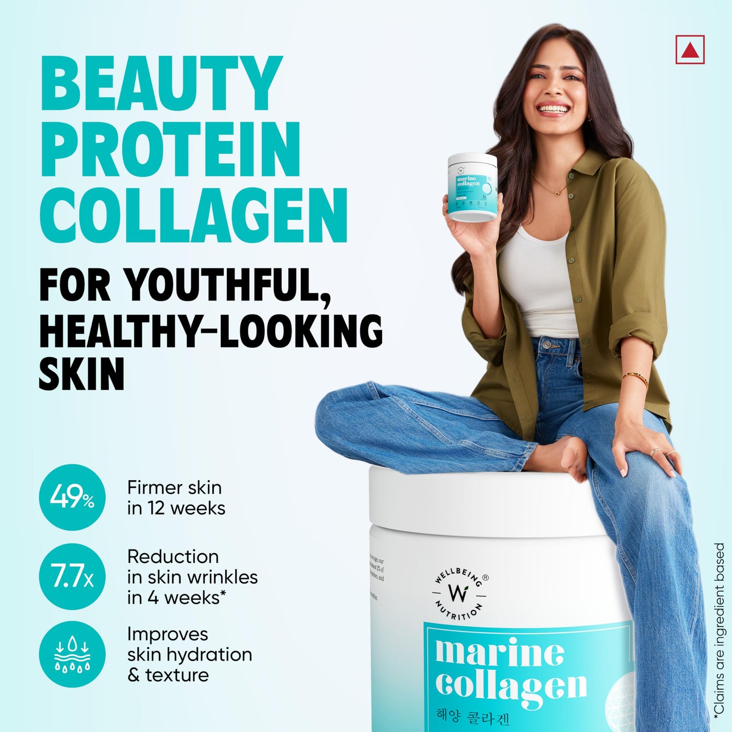 WELLBEING NUTRITION Pure Korean Marine Collagen Supplements Powder 7.05 oz