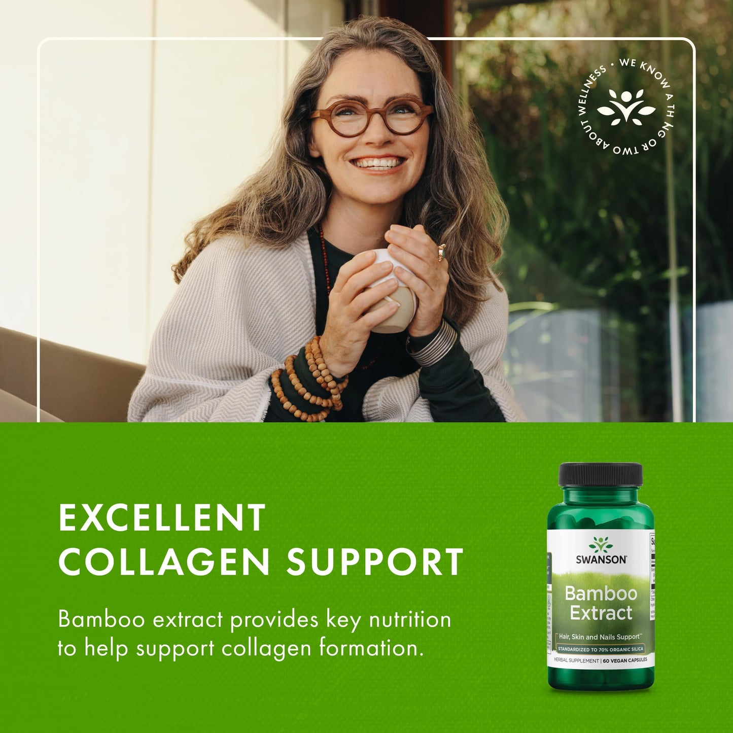 Swanson Bamboo Extract Capsules, 120 Veggie Capsules, 300 mg Each