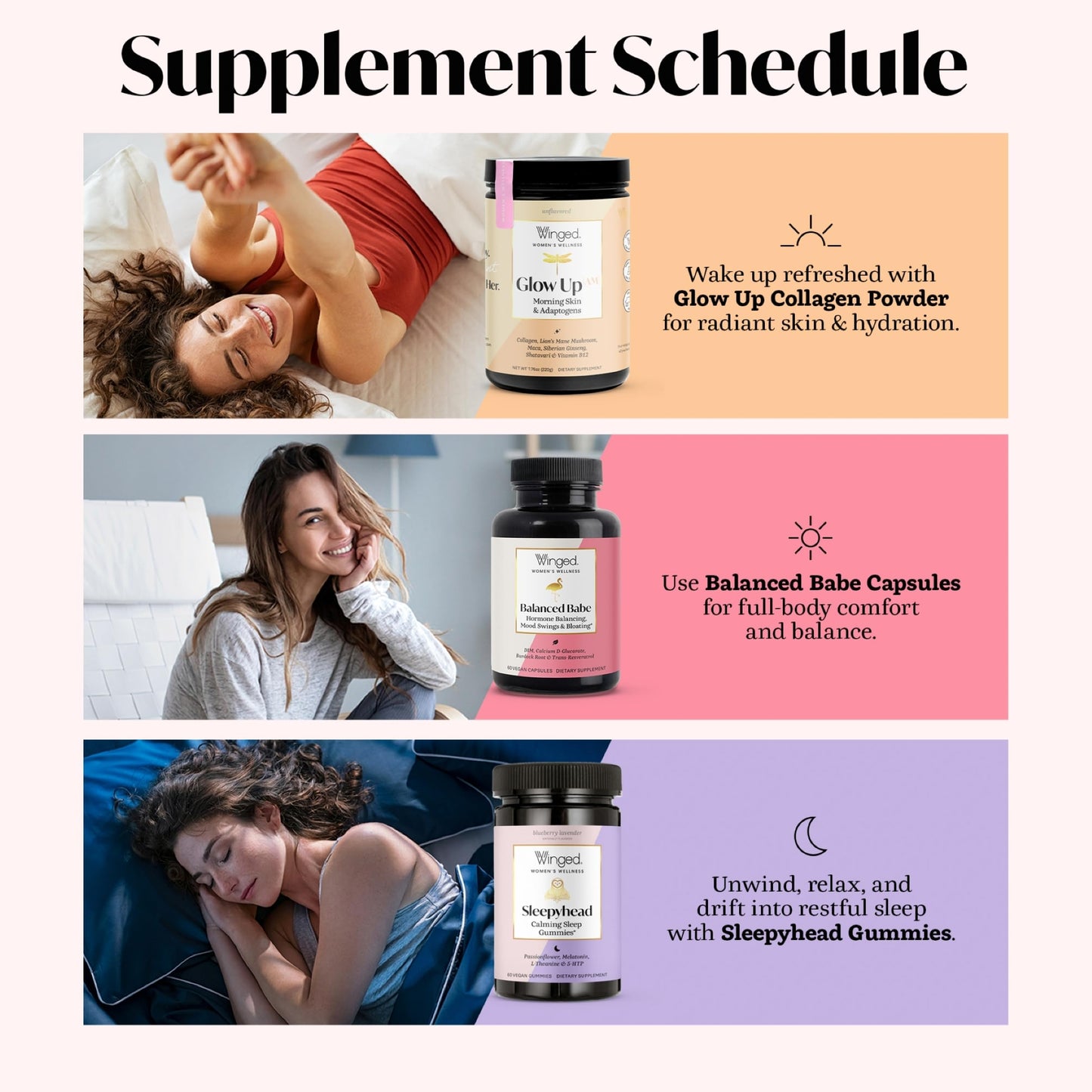 Winged Wellness Balanced Babe, Hormone Balance & Estrogen Detox Supplement for Women 100mg DIM & Milk Thistle, 60 Capsules