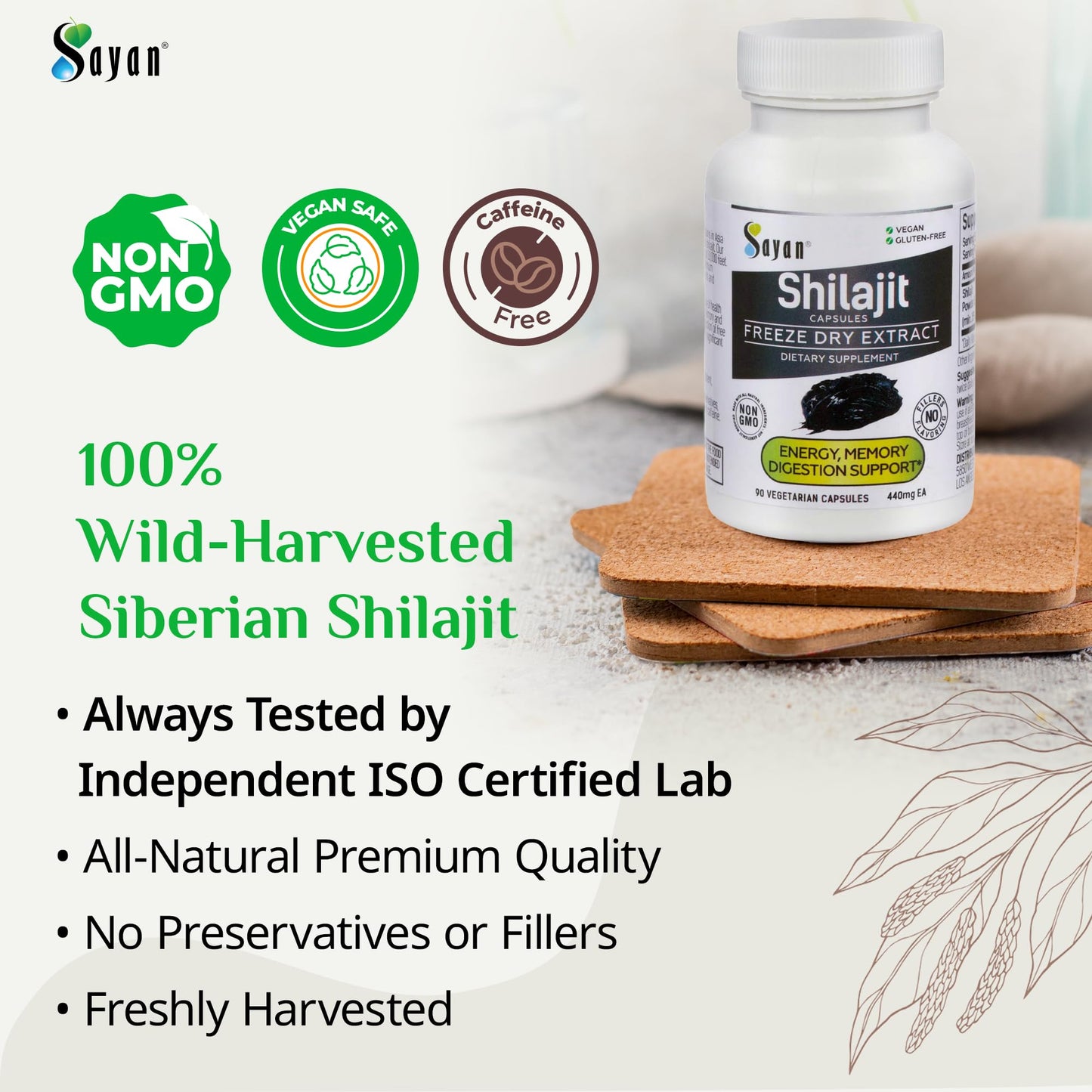 Sayan Shilajit Capsules 90 Count