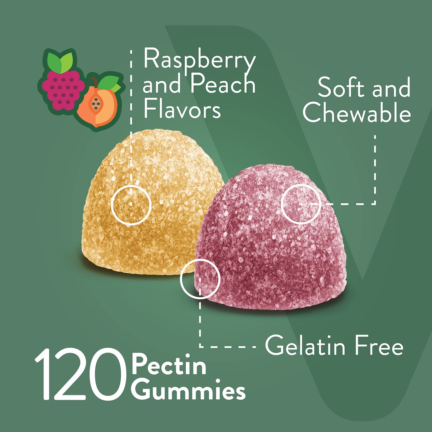 Viteey Magnesium Gummies for Adults - 170mg Magnesium Citrate per Gummy, Calm, Sleep, Nerve & Muscle Function Support - Vegan, Gluten Free, 120 Gummies