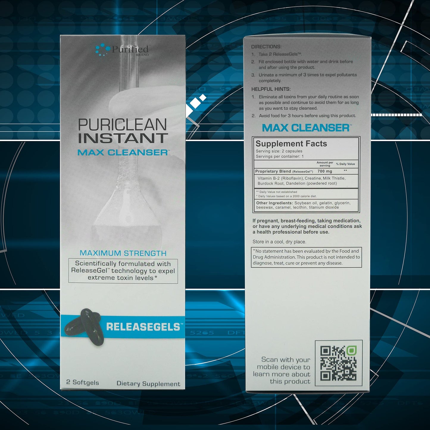 Wellgenix Puriclean Instant Max Cleanser Releasegel Softgels 2