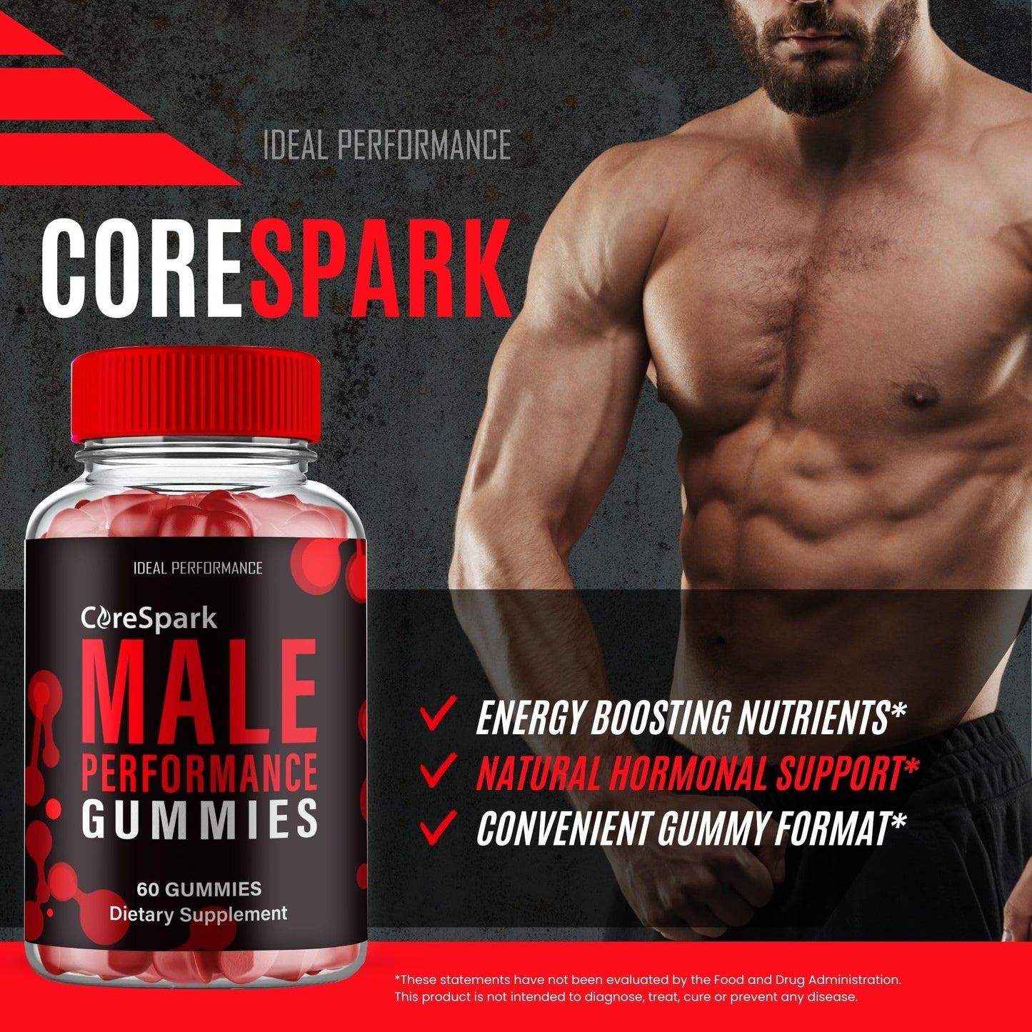 IDEAL PERFORMANCE Core Spark Gummies Gummy 60 Count