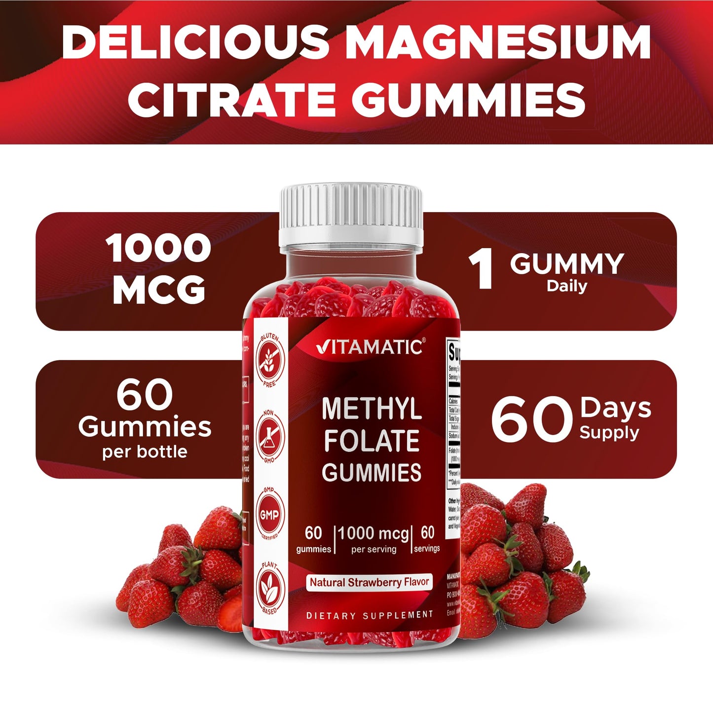 Vitamatic Methylfolate Gummies 60 Gummies