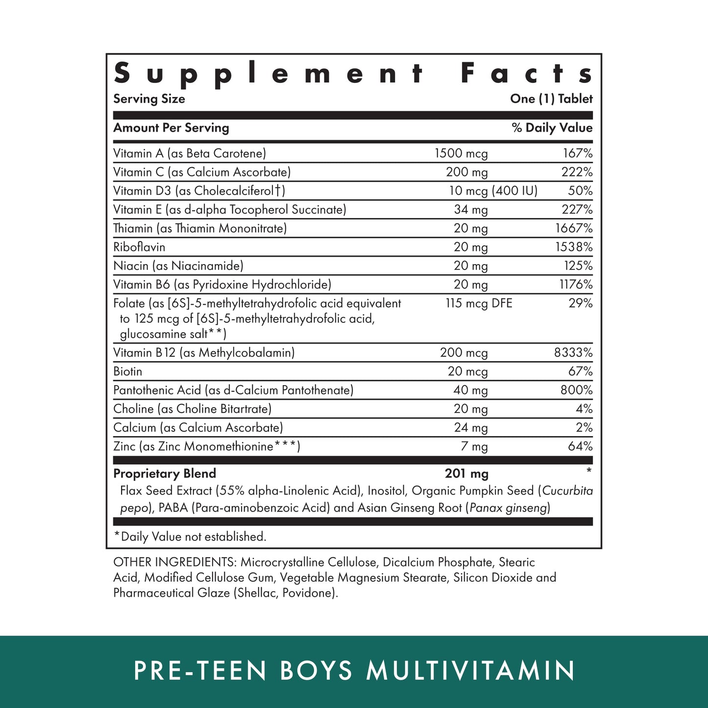 Michael's Health Naturopathic Programs Pre-Teen Boys Daily Multivitamin Tablets 60