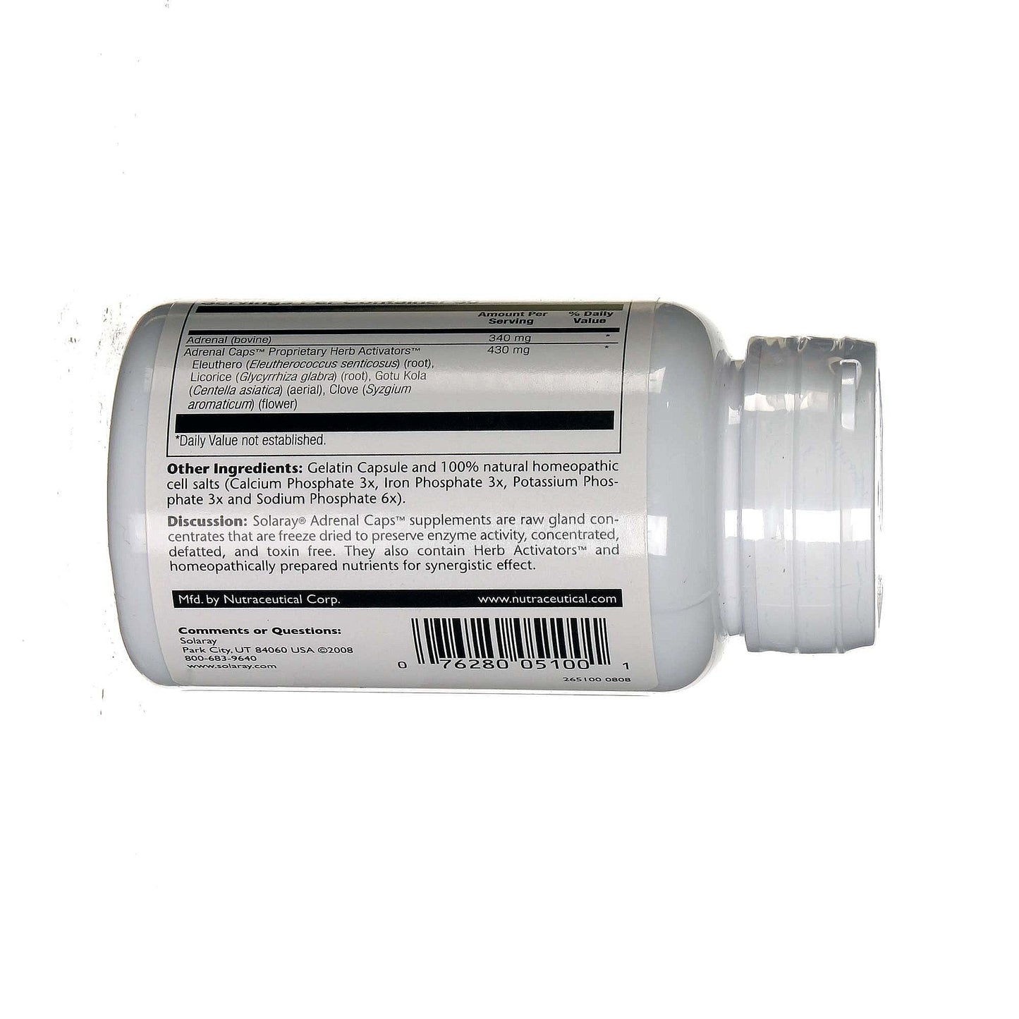 Solaray Adrenal Caps Capsule 60 Count