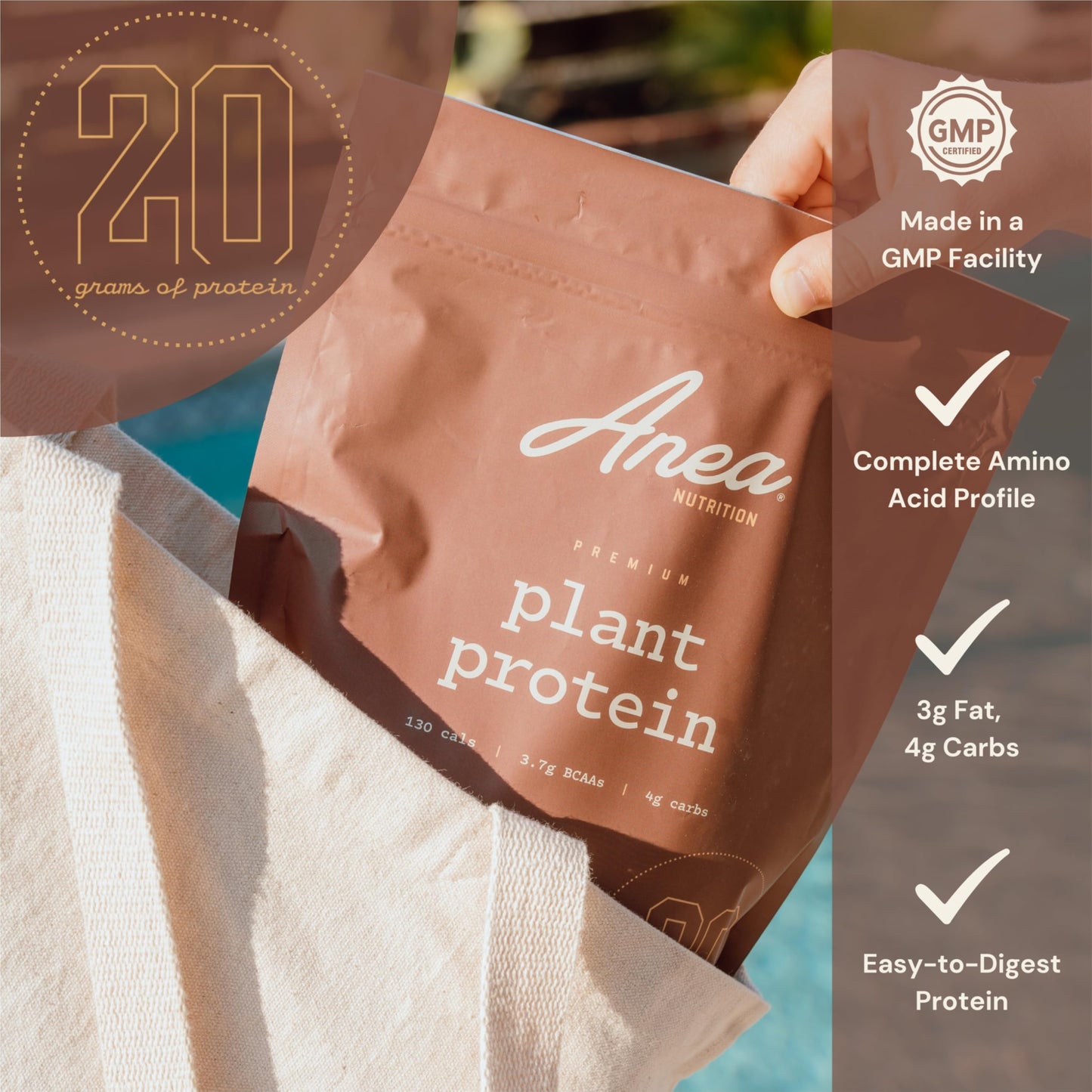 Anea Nutrition Plant Protein Powder Chocolate 23.0692