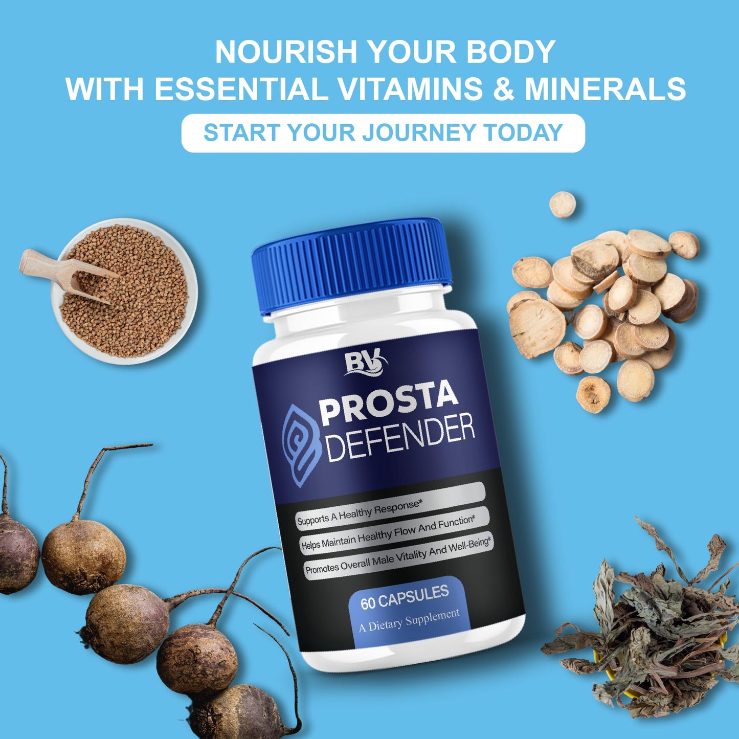 BLUE VIBE Prosta Defender Premium Health Support Supplement Capsule 60 Capsules