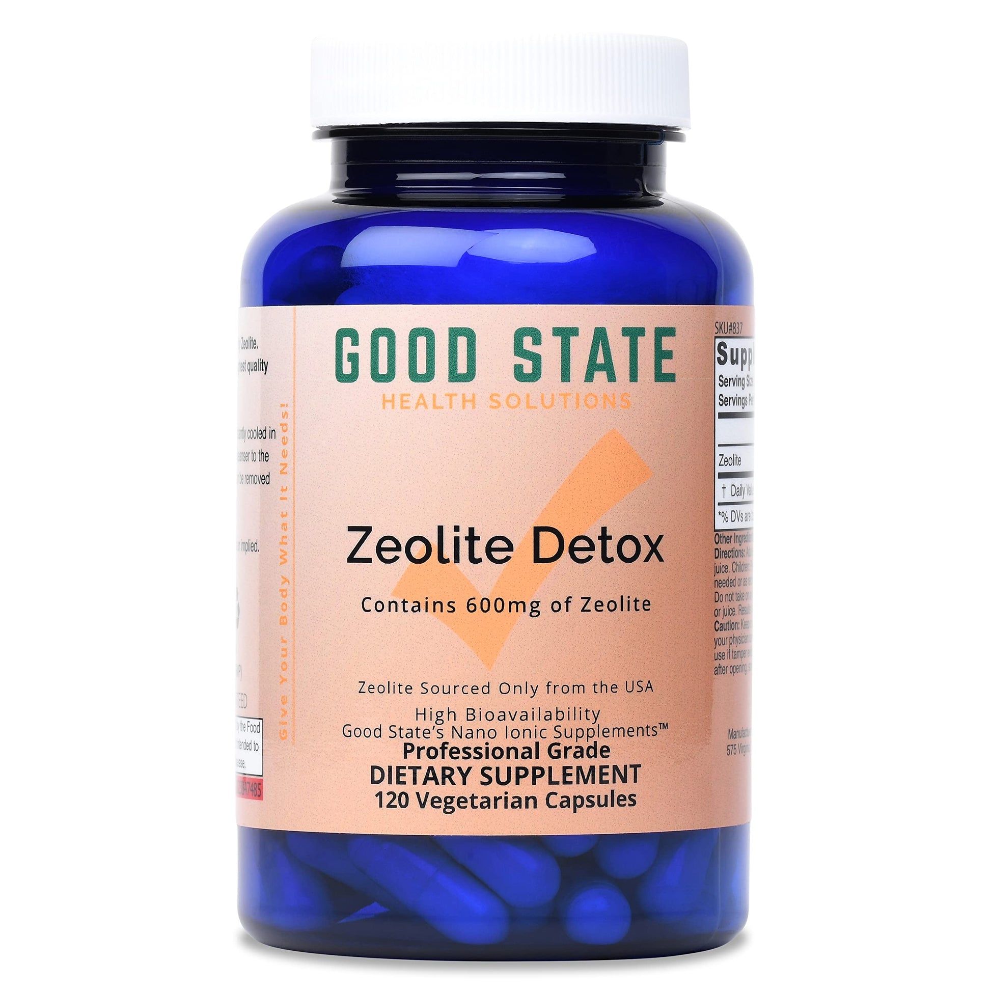 Good State Zeolite Detox Capsules, 120 Veggie Caps