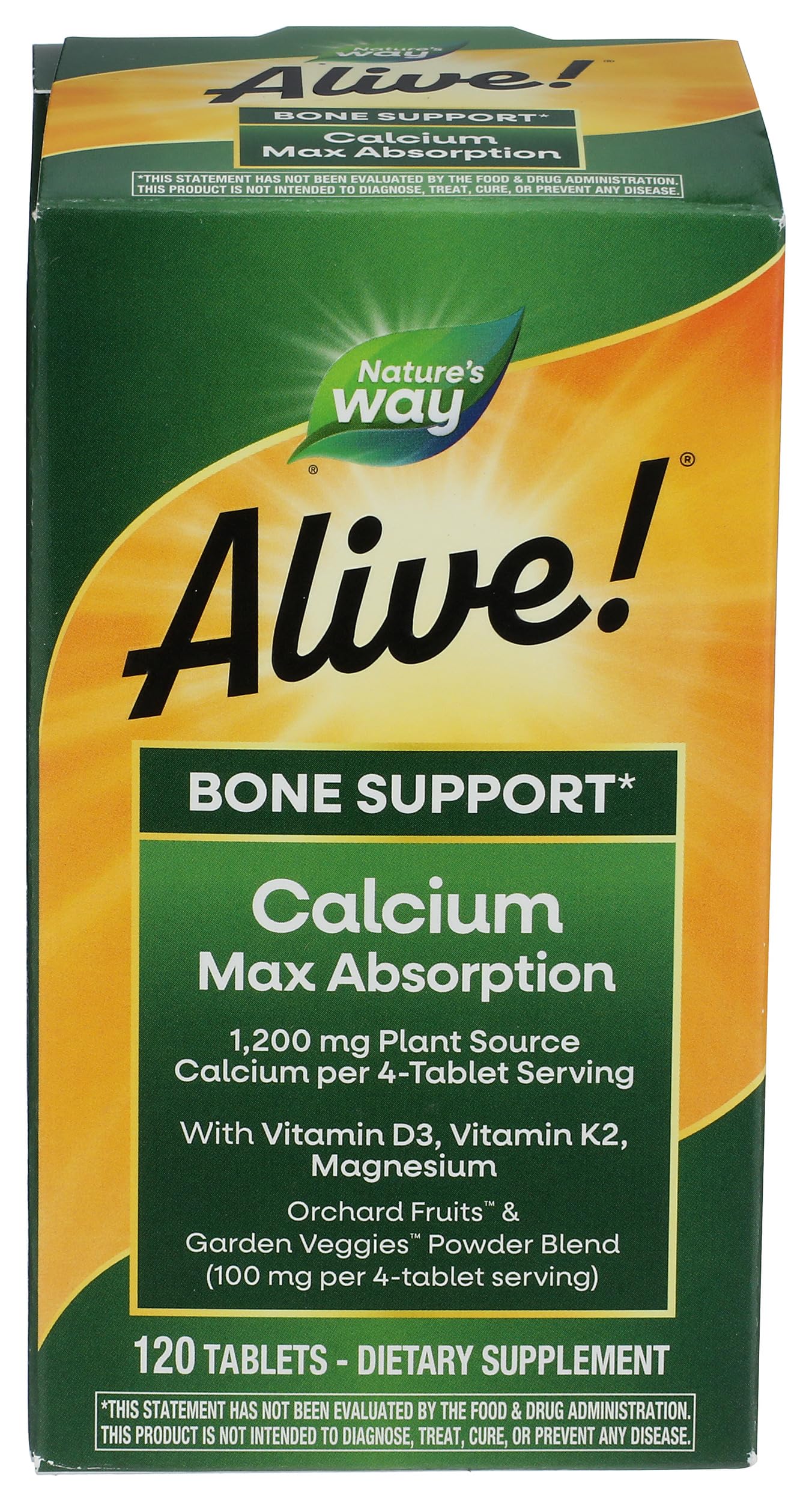 Nature's Way Alive Calcium Tablets 120