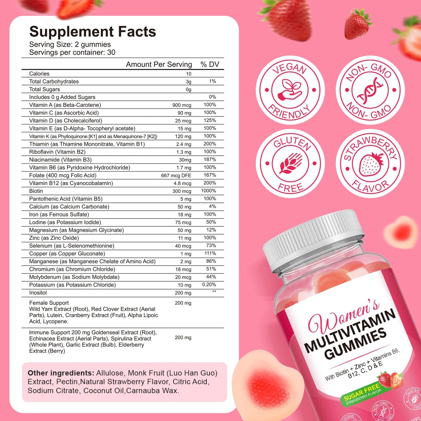 Vceeoy Multivitamin for Women, 60 Gummies