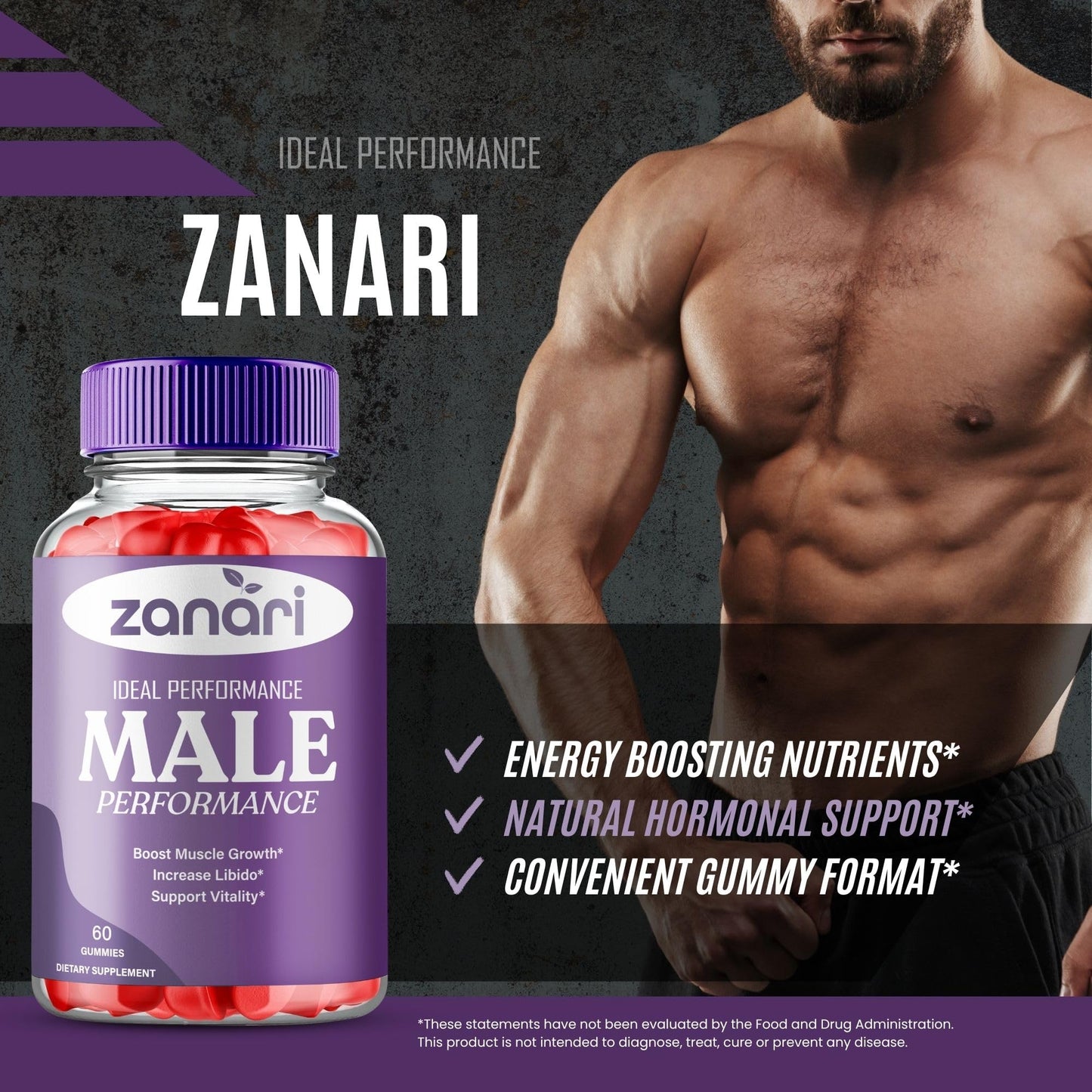 IDEAL PERFORMANCE Zanari Gummies 180-count
