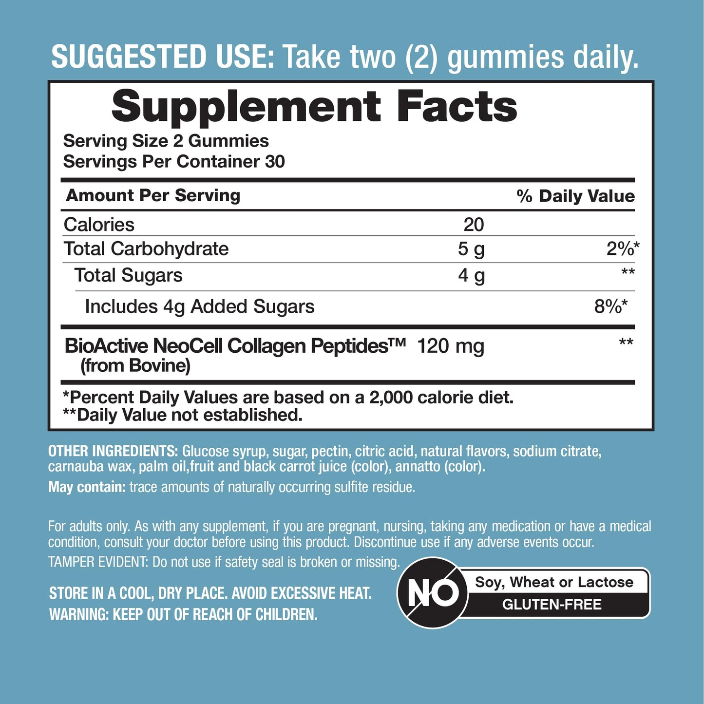NeoCell Collagen Peptides Gummies 60 Count