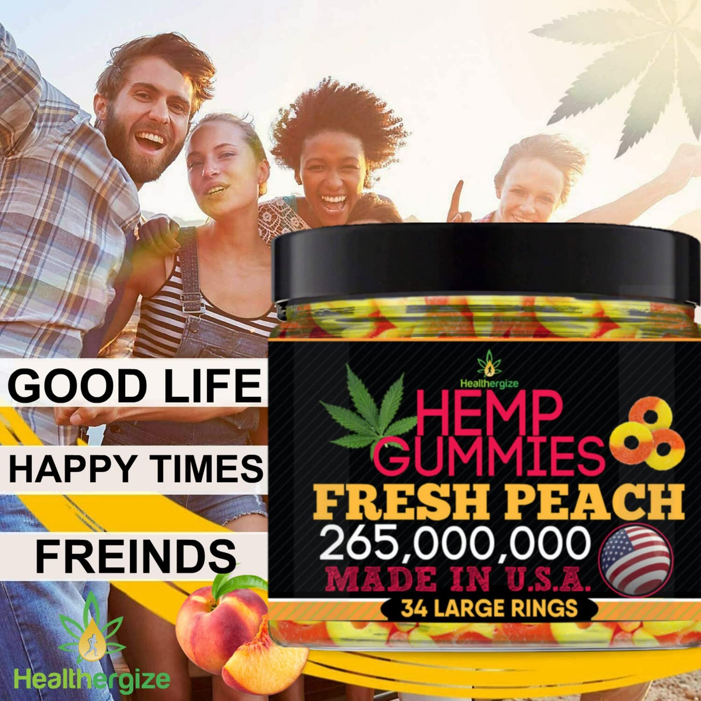 Healthergize Hemp Oil Omega-3-6-9 Capsules, 34 Count