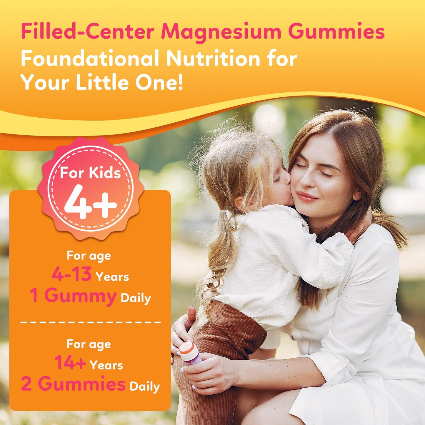 dilib Magnesium Glycinate Gummies for Kids, 60 Count