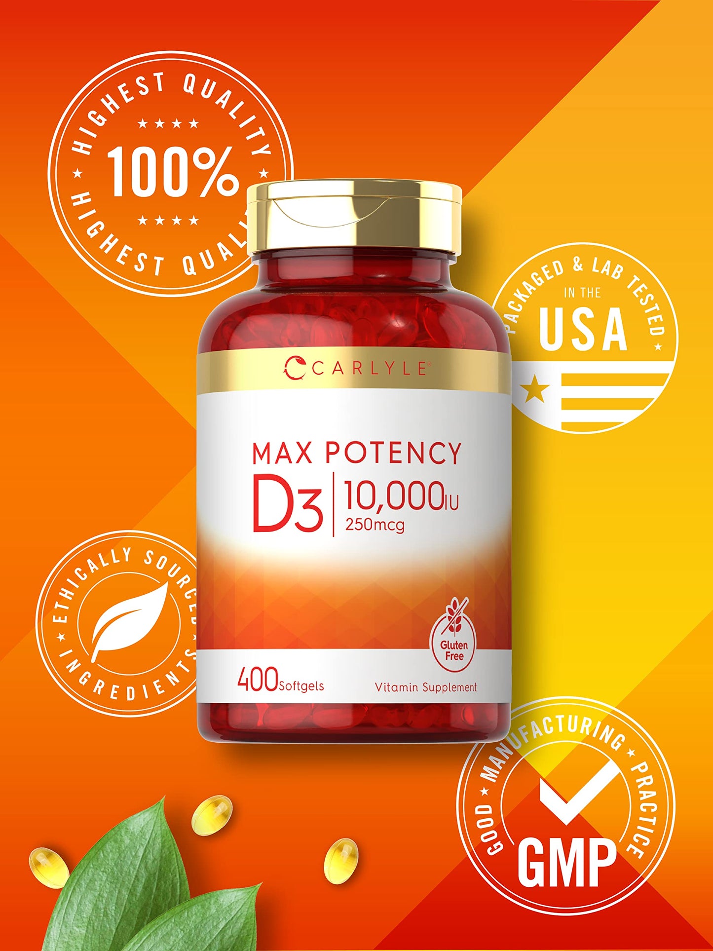 Carlyle Vitamin D 10000 IU Softgels 400