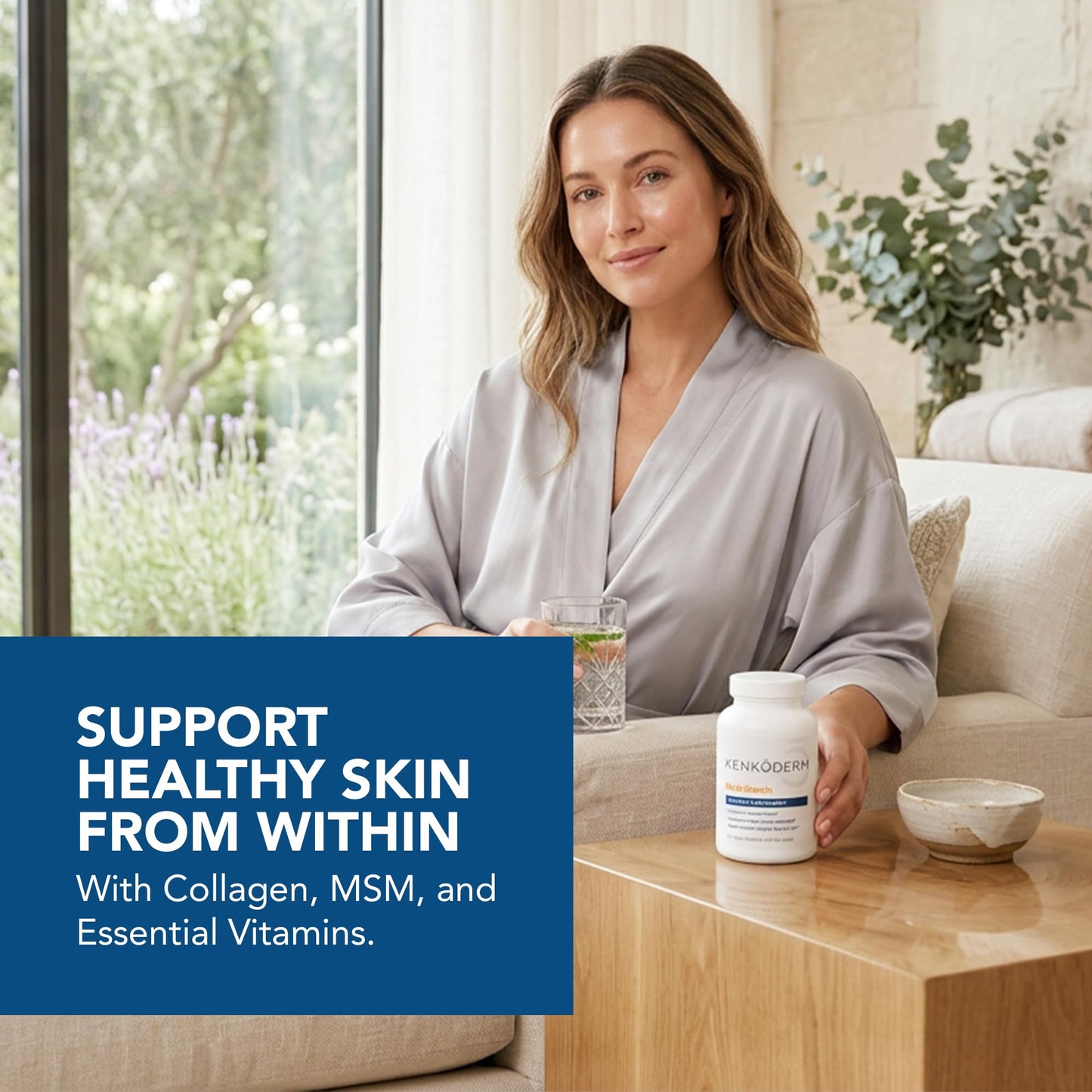 Kenkoderm Multivitamin for Immune and Skin 120 Capsules