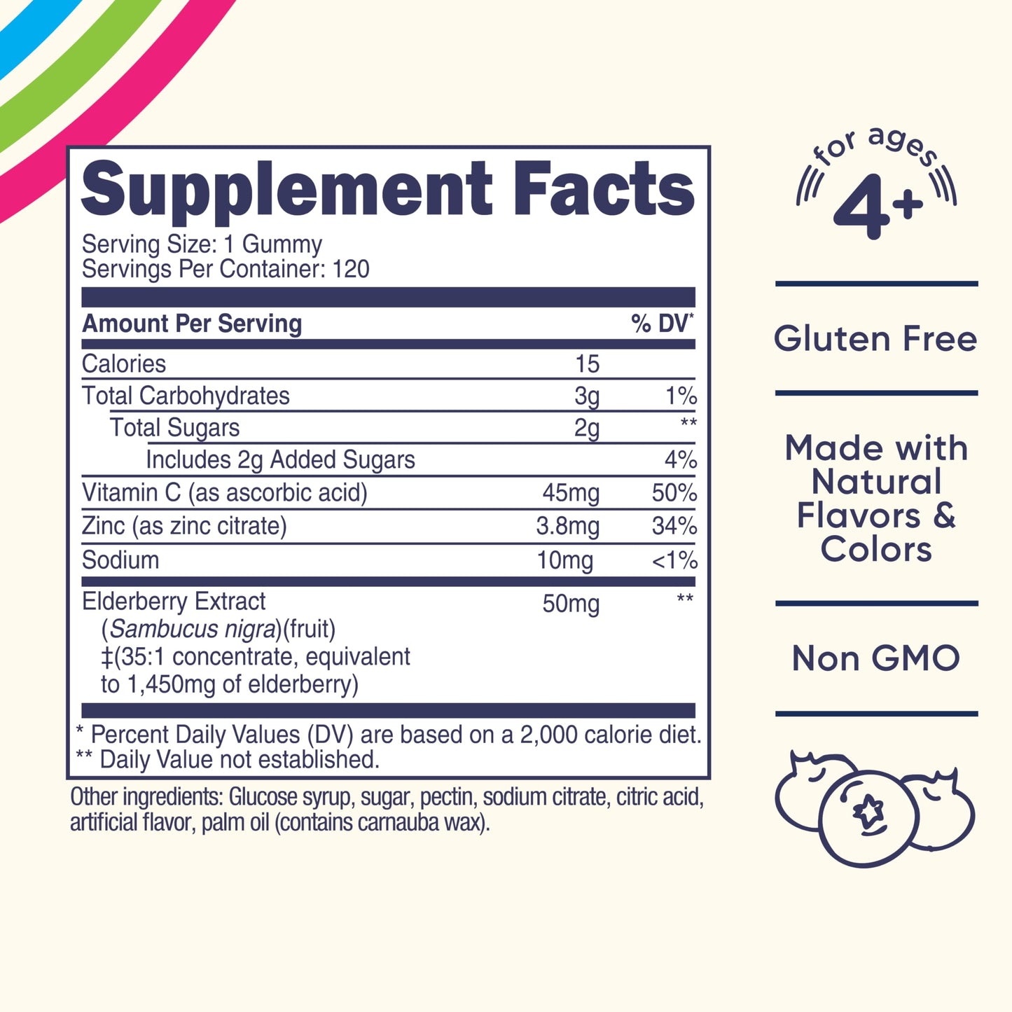 Nutricost Kids Elderberry Gummies with Zinc & Vitamin C, 120 Gummies