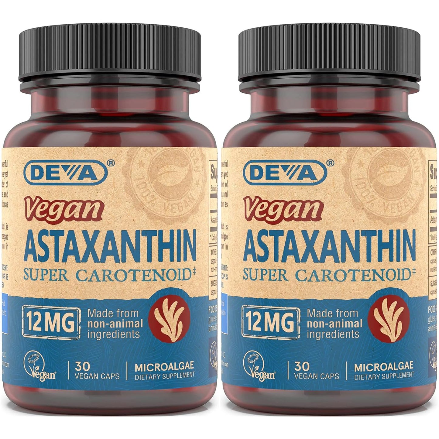 DEVA Vegan Astaxanthin 12mg Softgel 60 Count