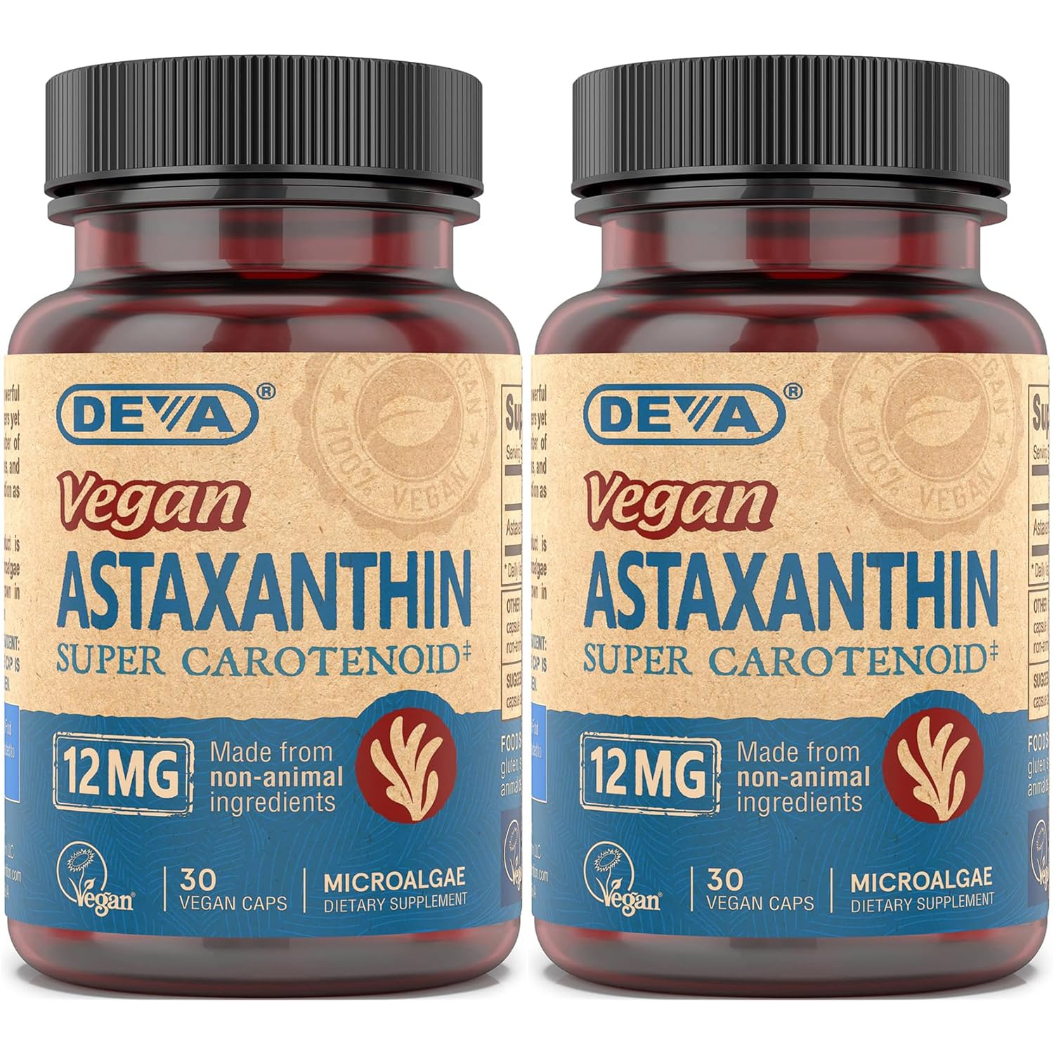 DEVA Vegan Astaxanthin 12mg Softgel 60 Count