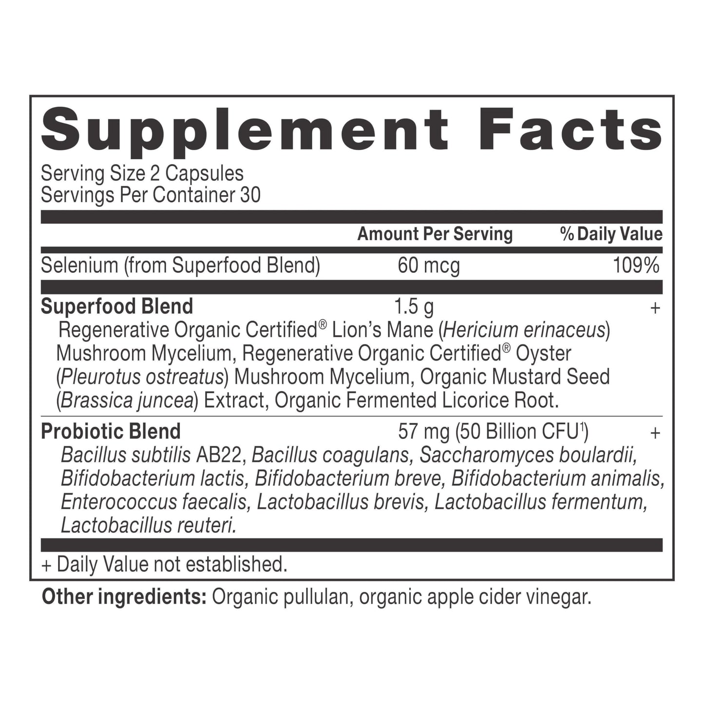 Ancient Nutrition Regenerative Organic Certified Probiotics for Gut Recovery 60 Capsules