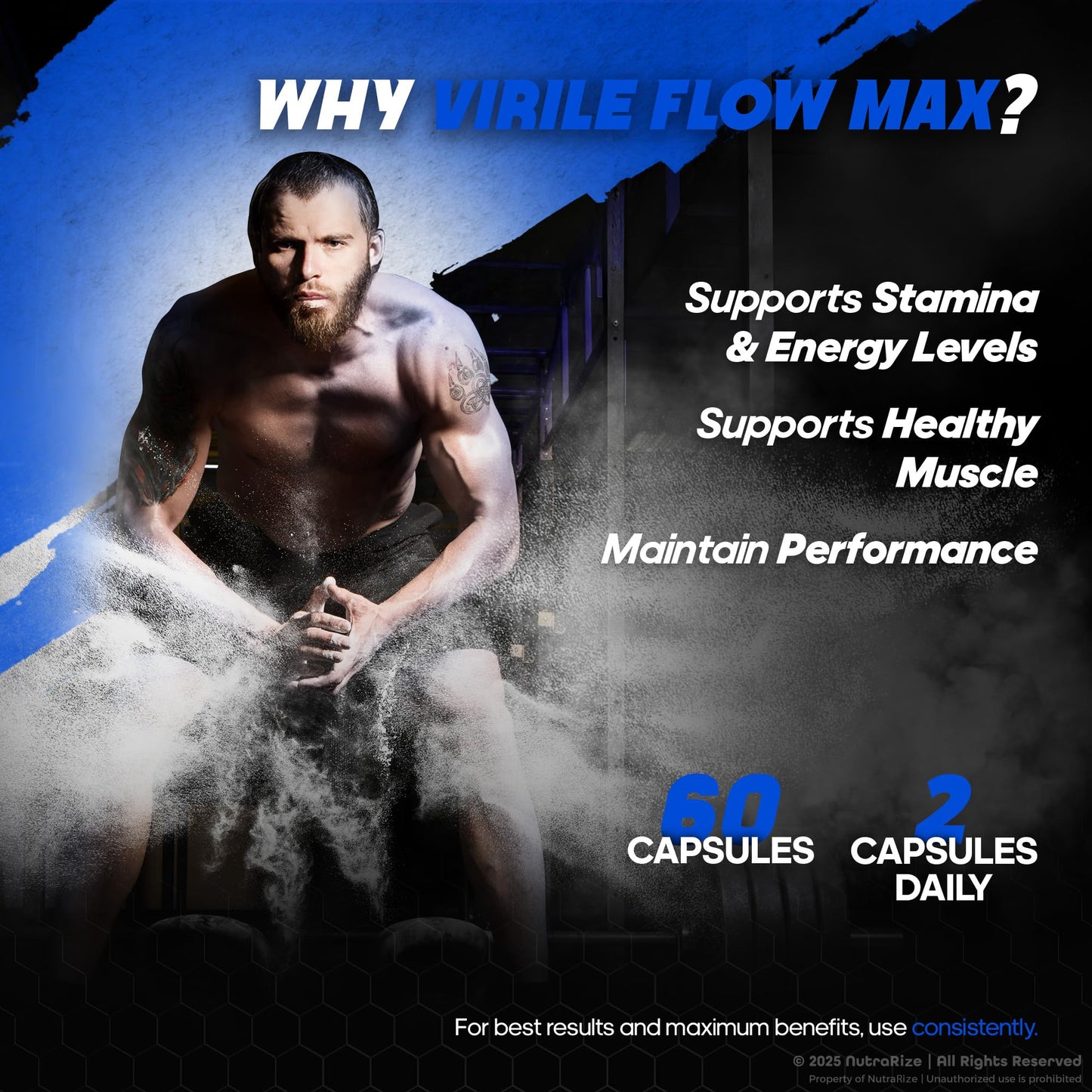 NutraRize Virile Flow Max 300 Capsules