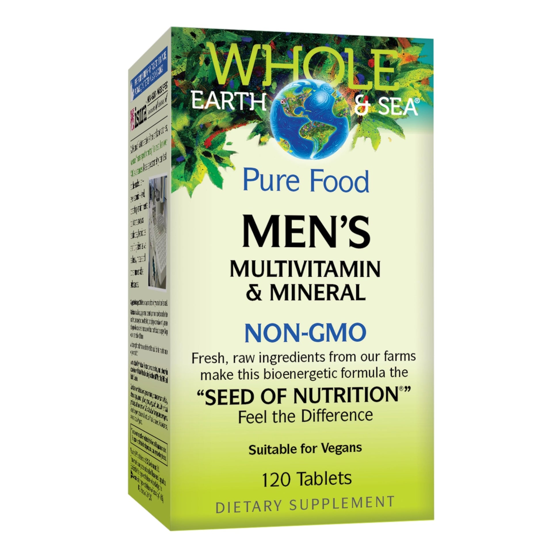 Natural Factors Whole Earth & Sea Men's Multivitamin & Mineral, 120 Tablets