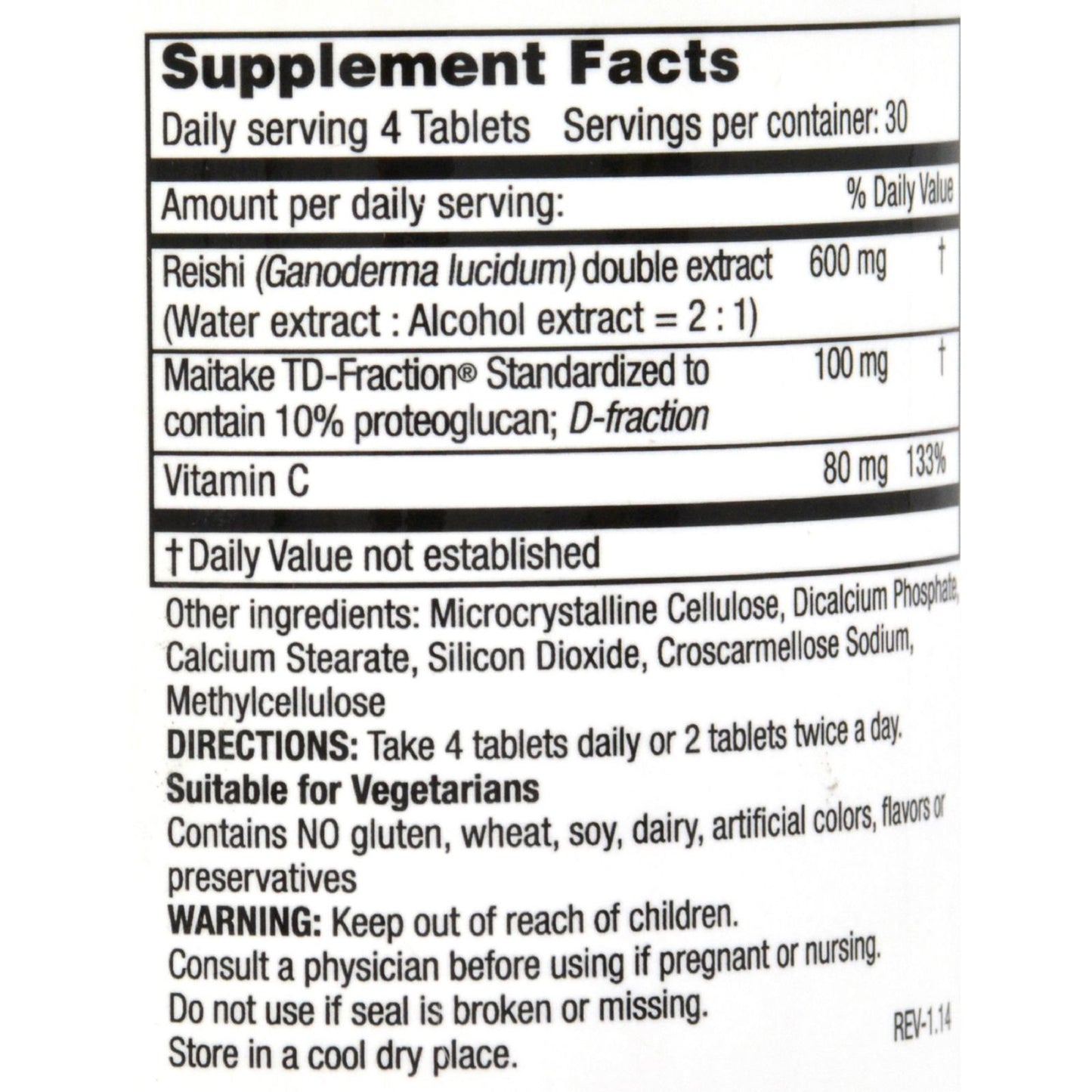 Mushroom Wisdom Super Reishi Tablets, 60 Tablets