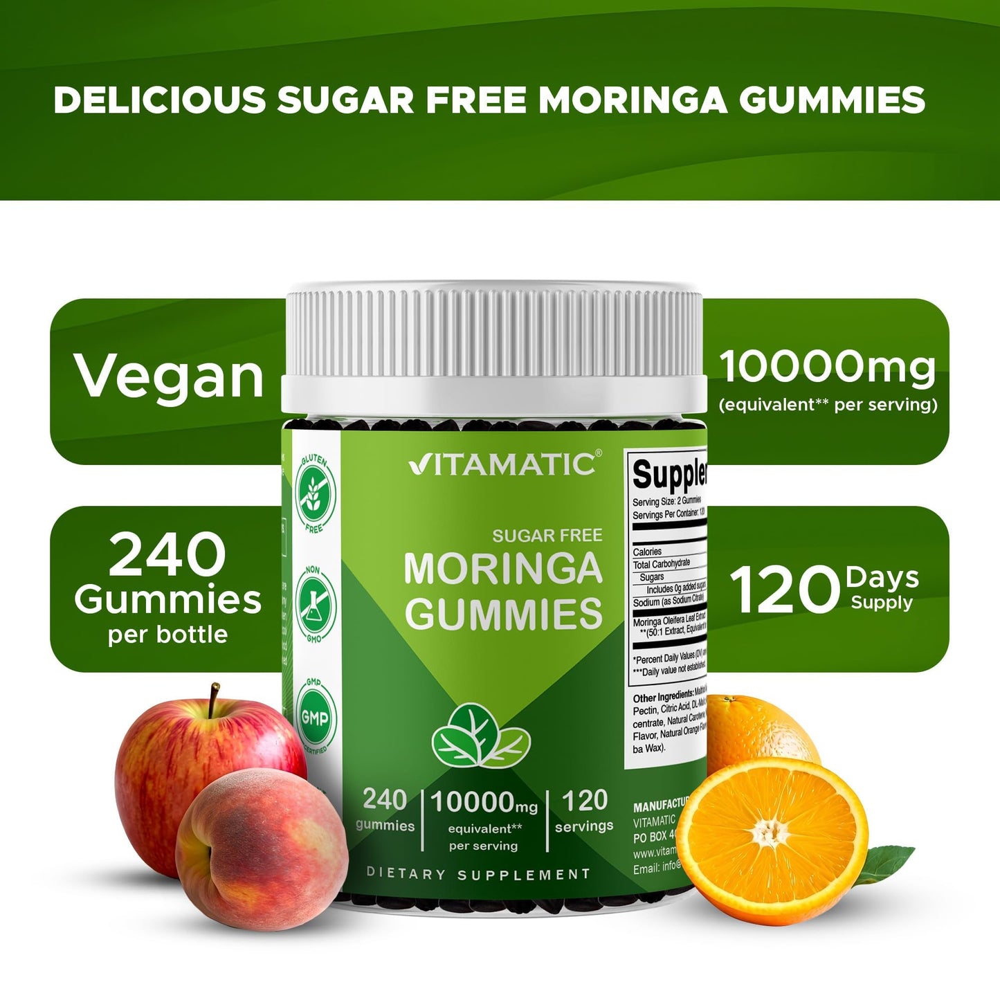 Vitamatic Moringa Gummies 240 Gummies