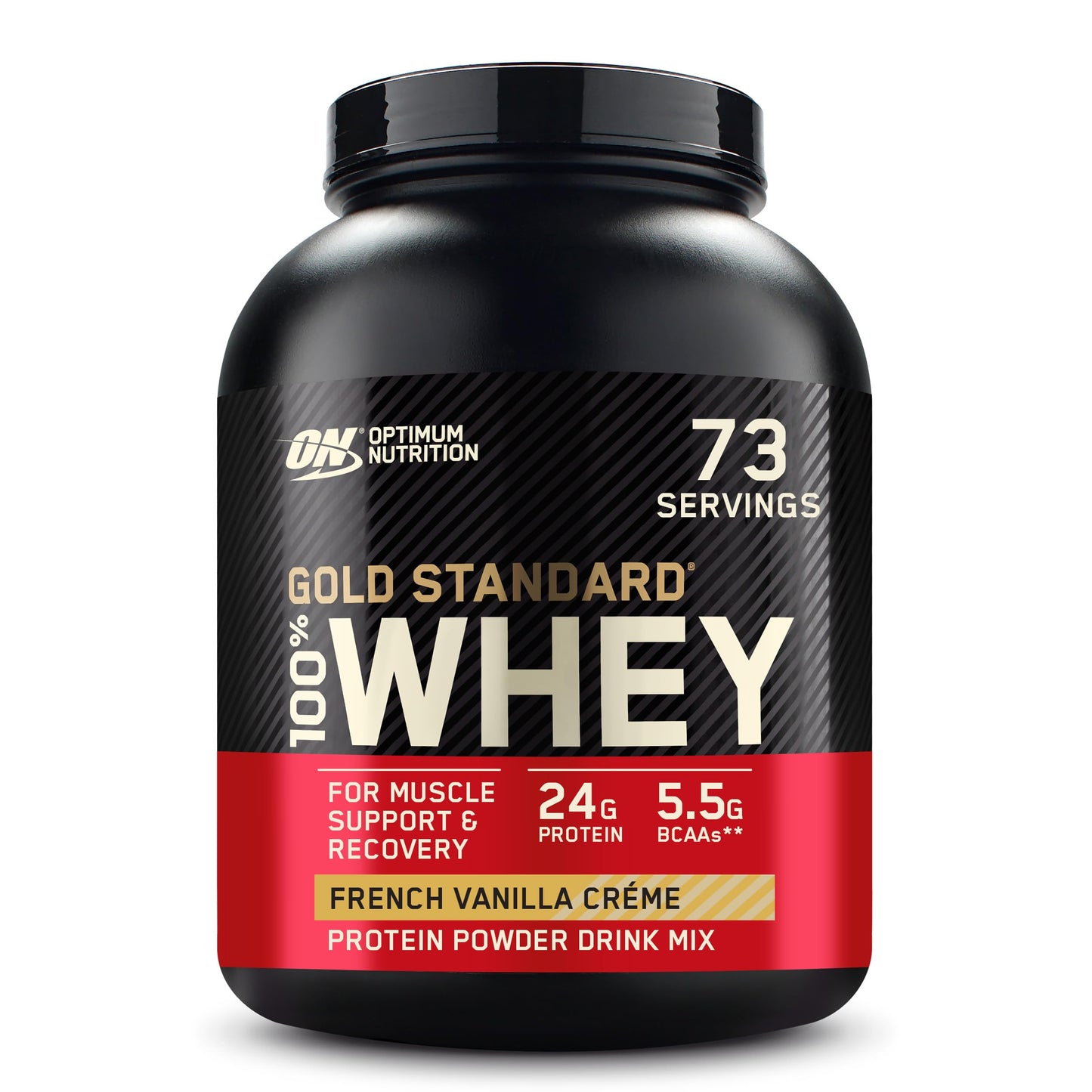 Optimum Nutrition Gold Standard 100% Whey Protein Powder, 80 Servings, 5 Pound