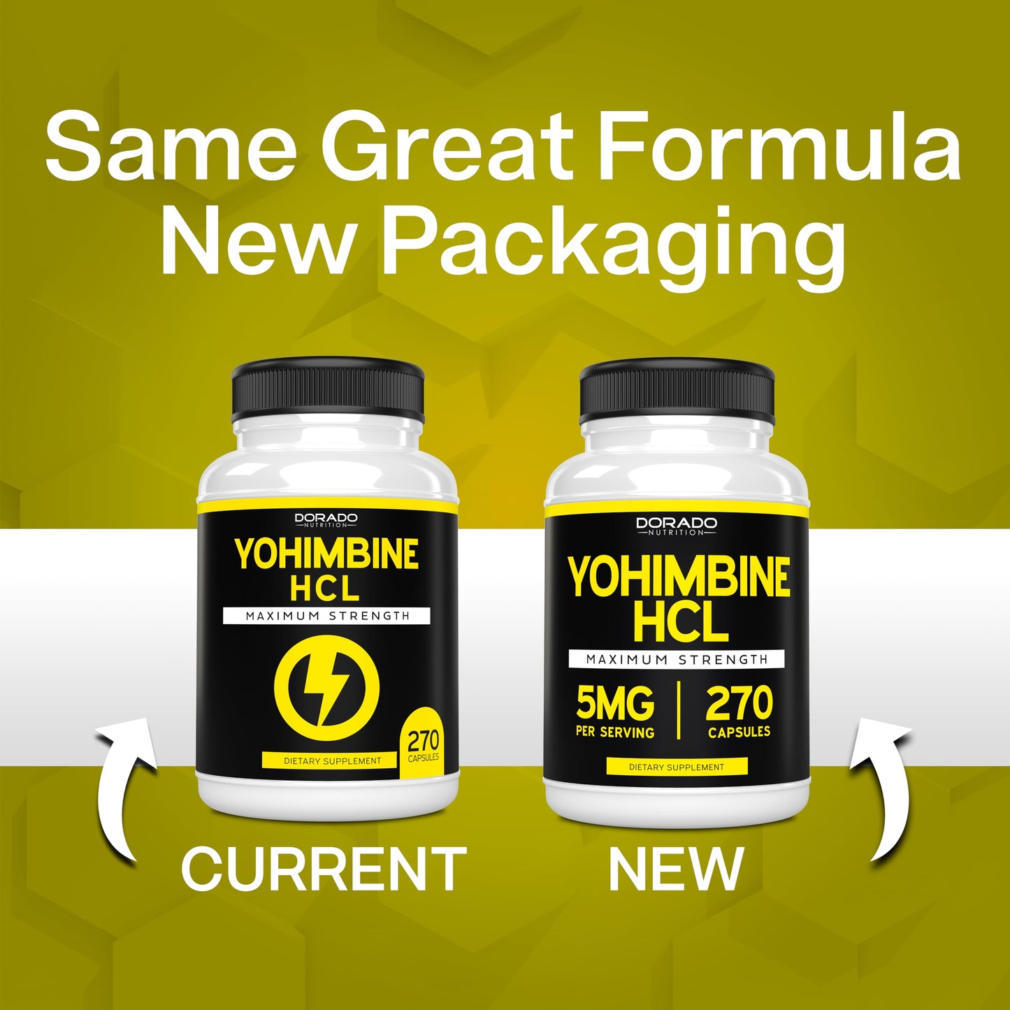 DORADO NUTRITION Yohimbine HCL 5mg for Men and Women Capsule 270