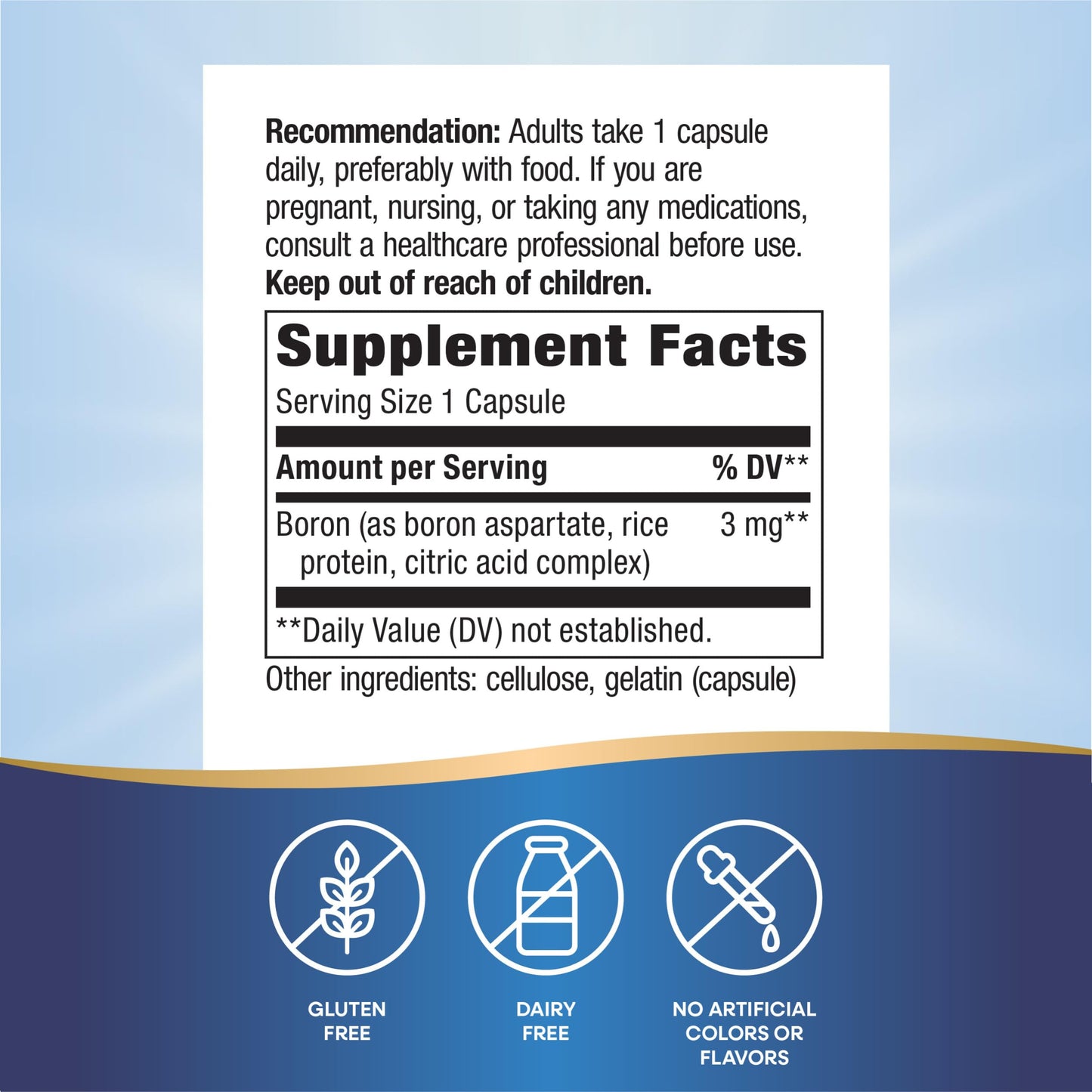 Nature's Way Boron Complex, Bone Support, 100 Capsules