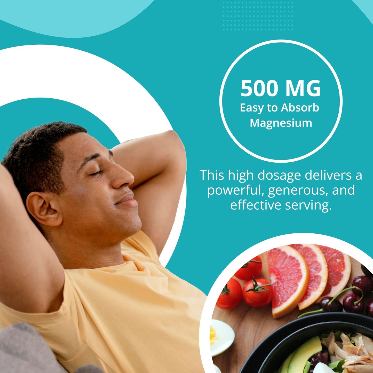 Stellar Labs Magnesium Supplement Capsules, 60 Count