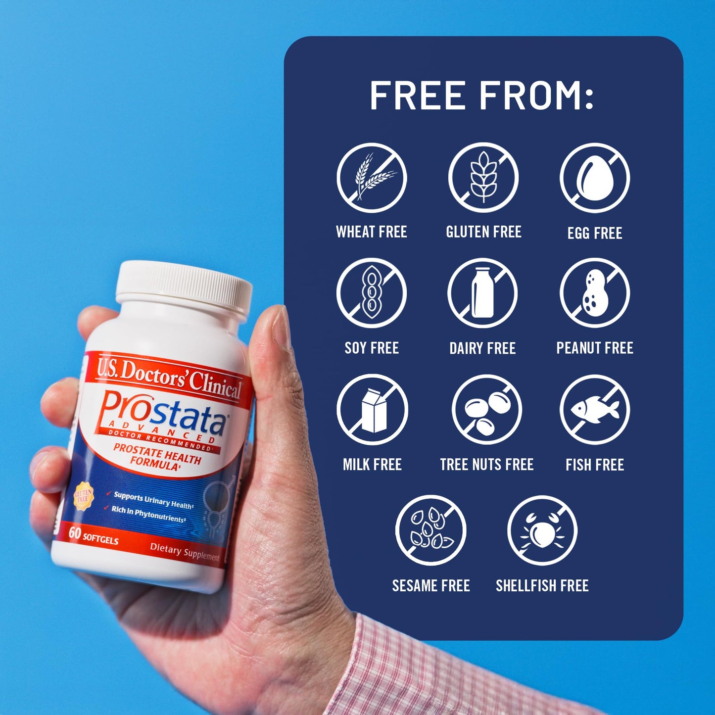 U.S.DOCTORS'CLINICAL Prostata Prostate Supplement for Men Softgels 60