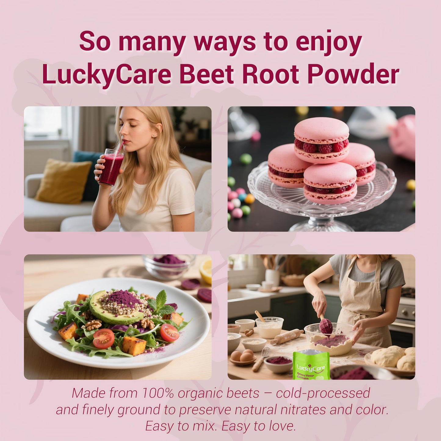 Luckycare Organic Beet Root Powder 13.6 oz