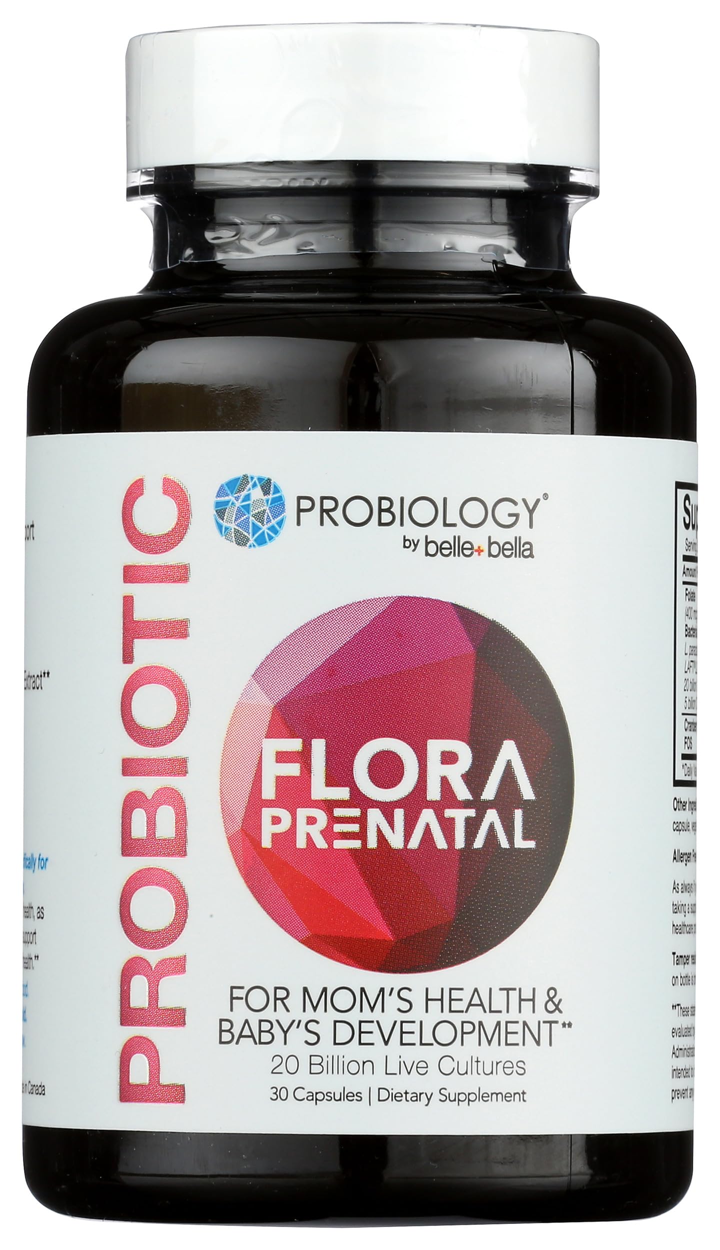 Belle+Bella Probiology Probiotic Flora Fem Capsule 30 Count