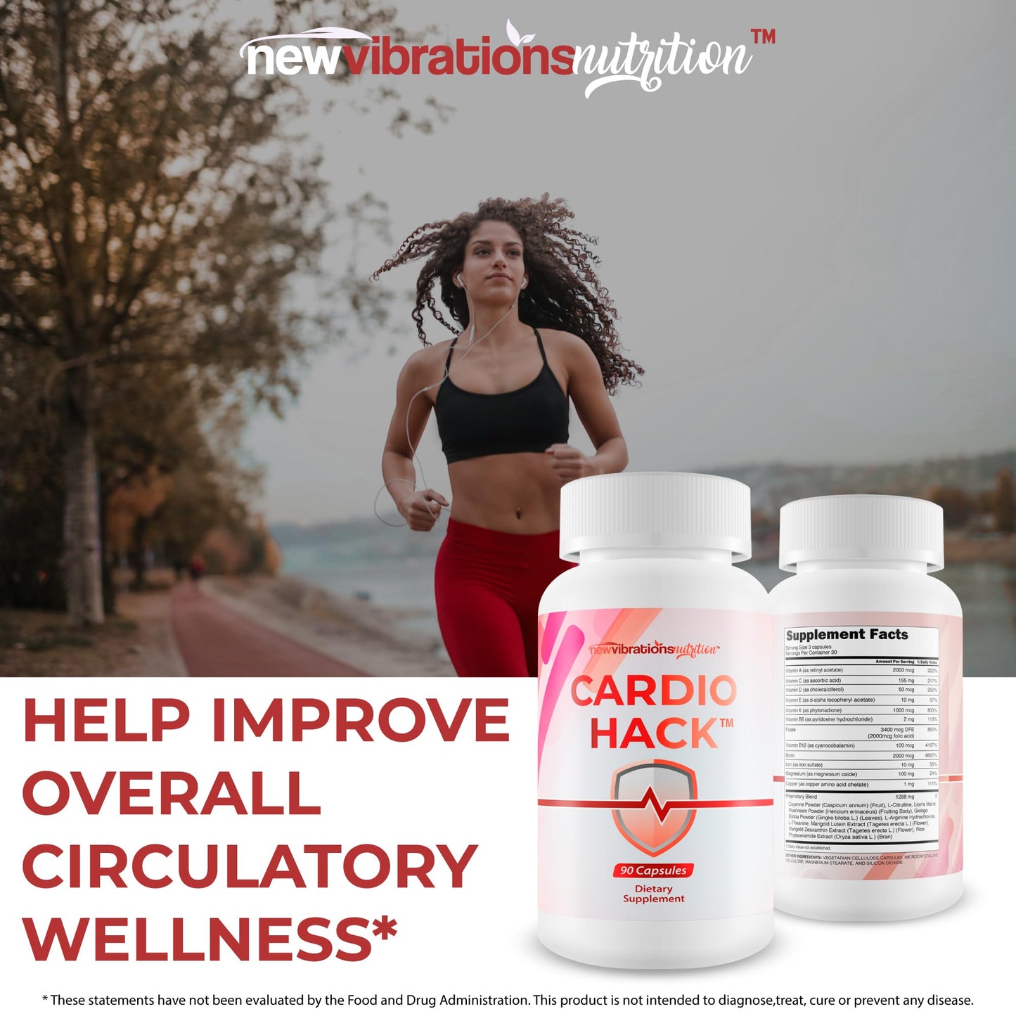 New Vibrations Nutrition Cardio Hack Capsule 90 Count