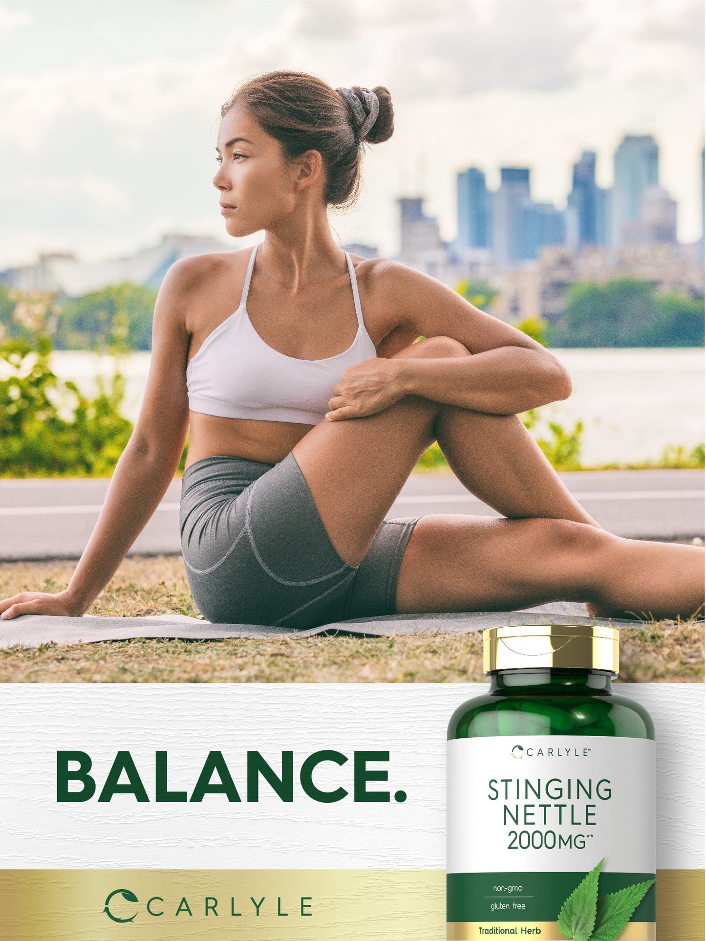 Carlyle Stinging Nettle Leaf Extract Supplement Capsule, 300 Capsules