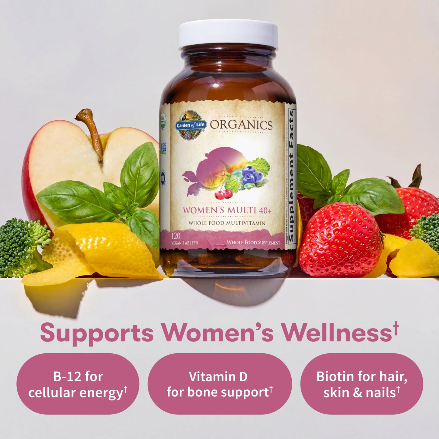 Garden of Life Multivitamin for Women 40 Plus Caplets 720
