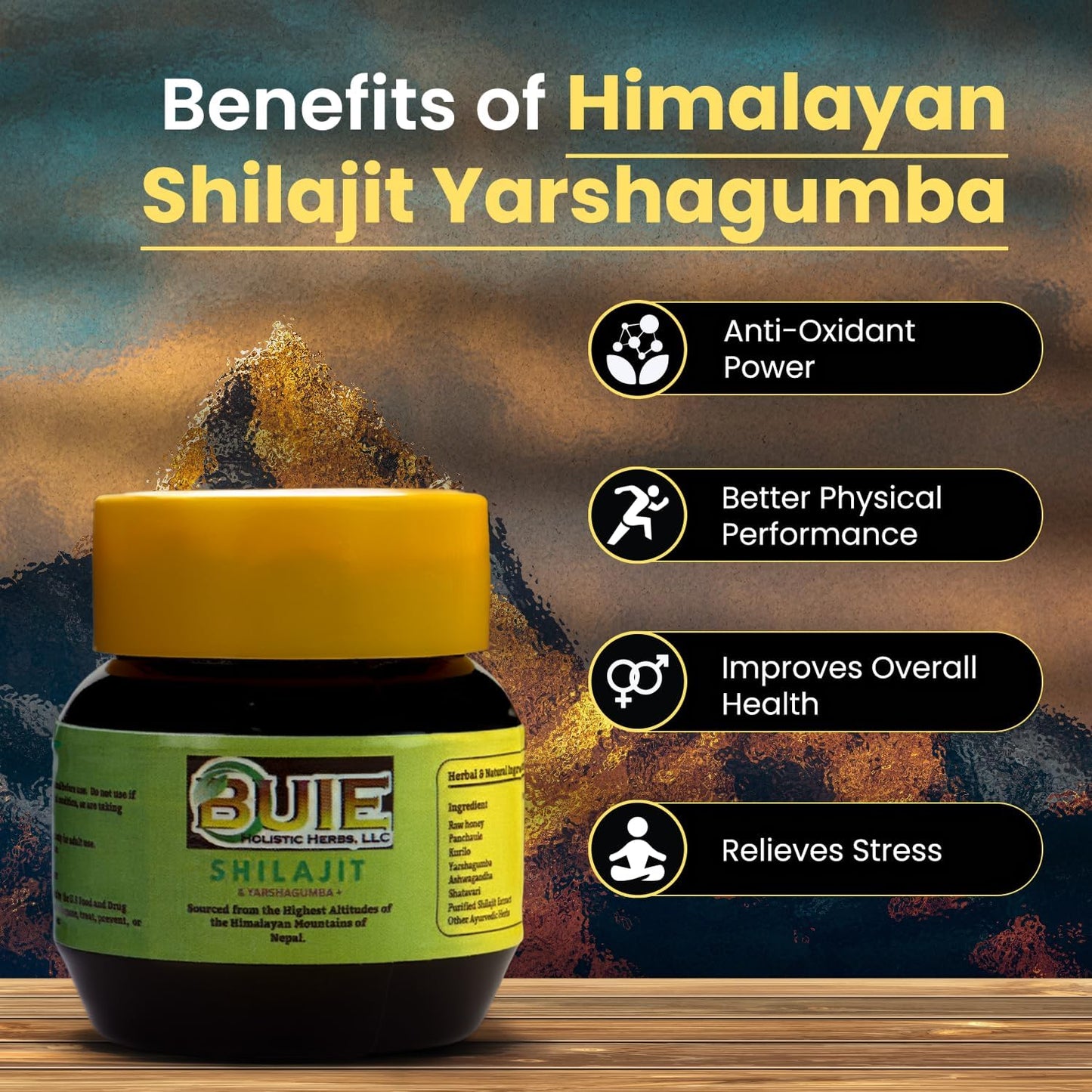 BUIE Shilajit Resin With Yarshagumba Softgel 1 Count