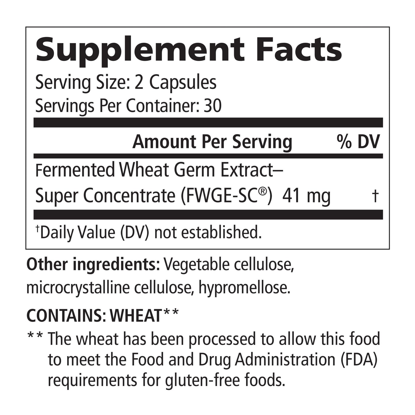 American BioSciences Metatrol Fermented Wheat Germ Extract 60 Capsules