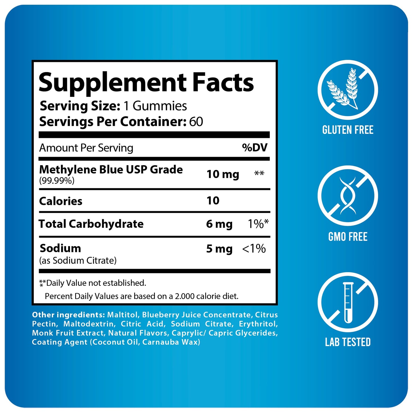 HARMONIFY Methylene Blue Gummies 60 Count