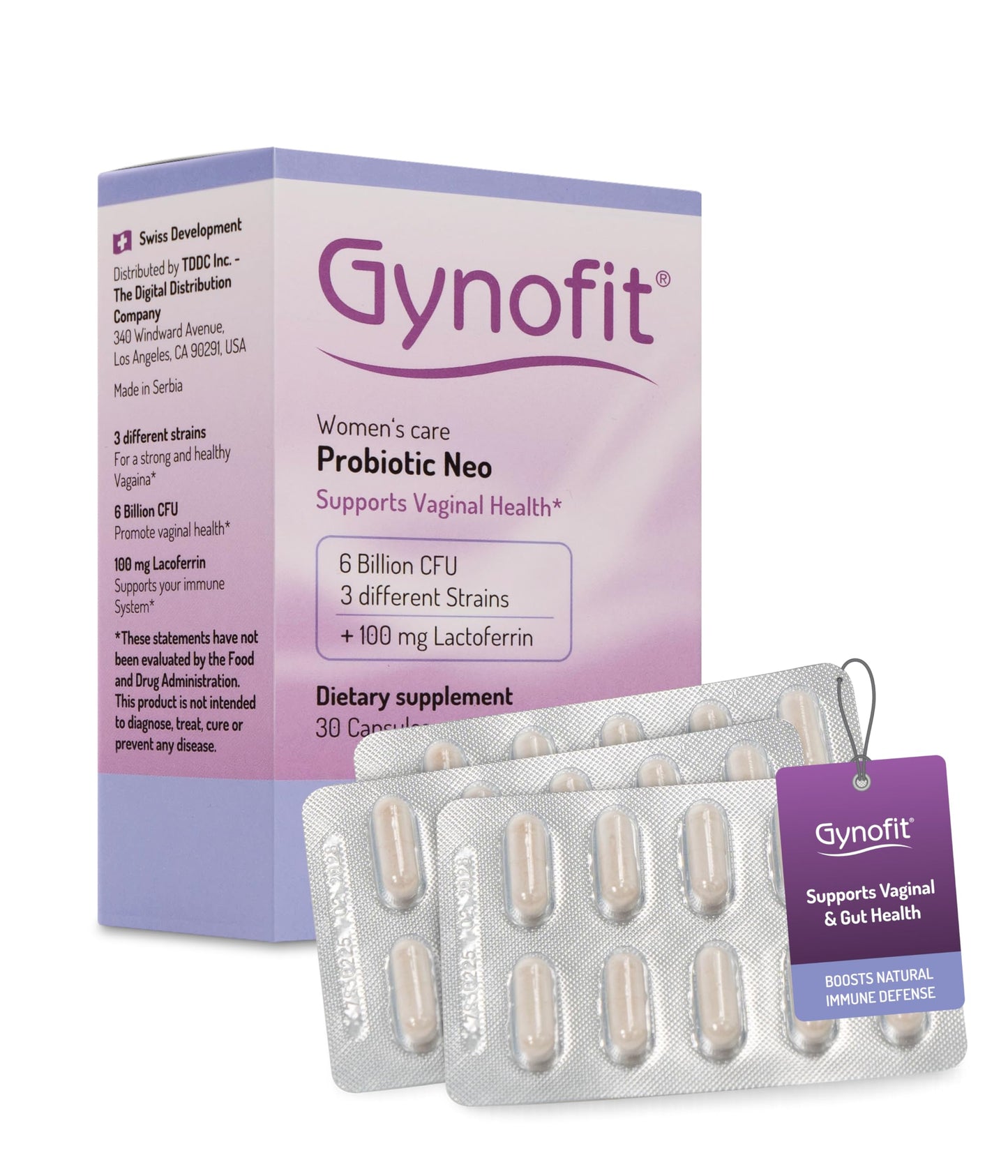 Gynofit Probiotic Neo Veggie Capsules, 30 Capsules